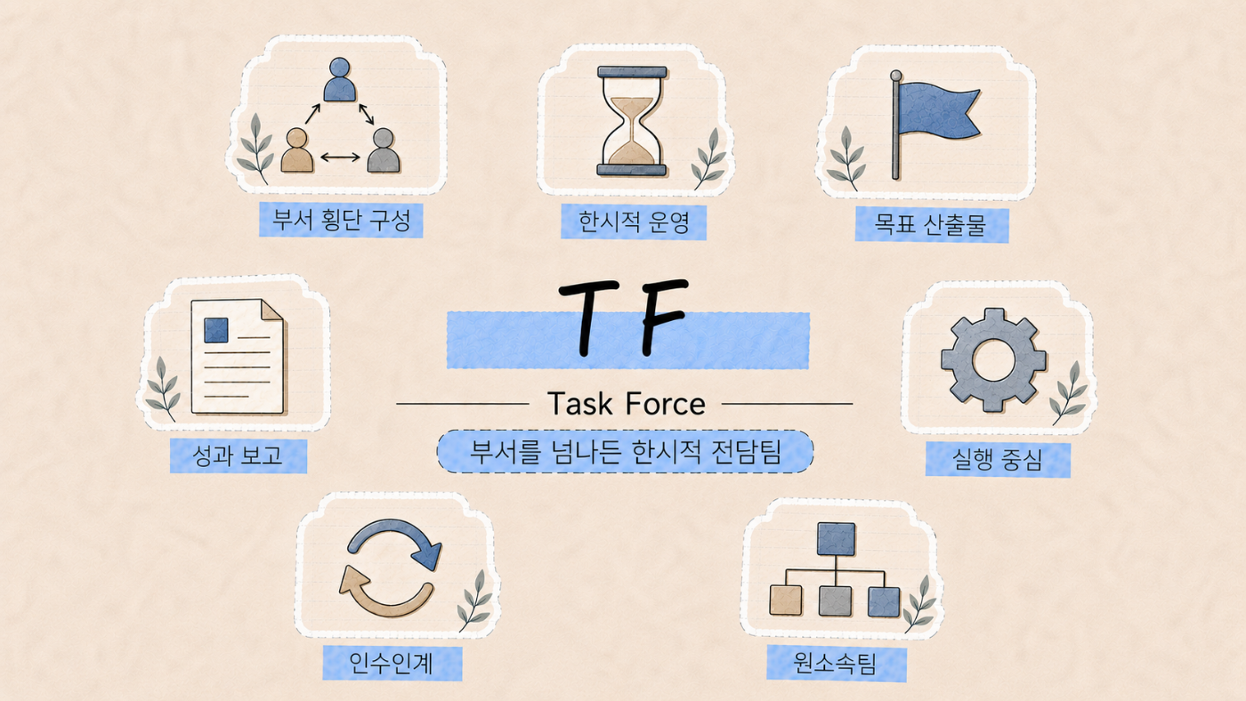 TF(태스크포스) 개념을 설명하는 이미지