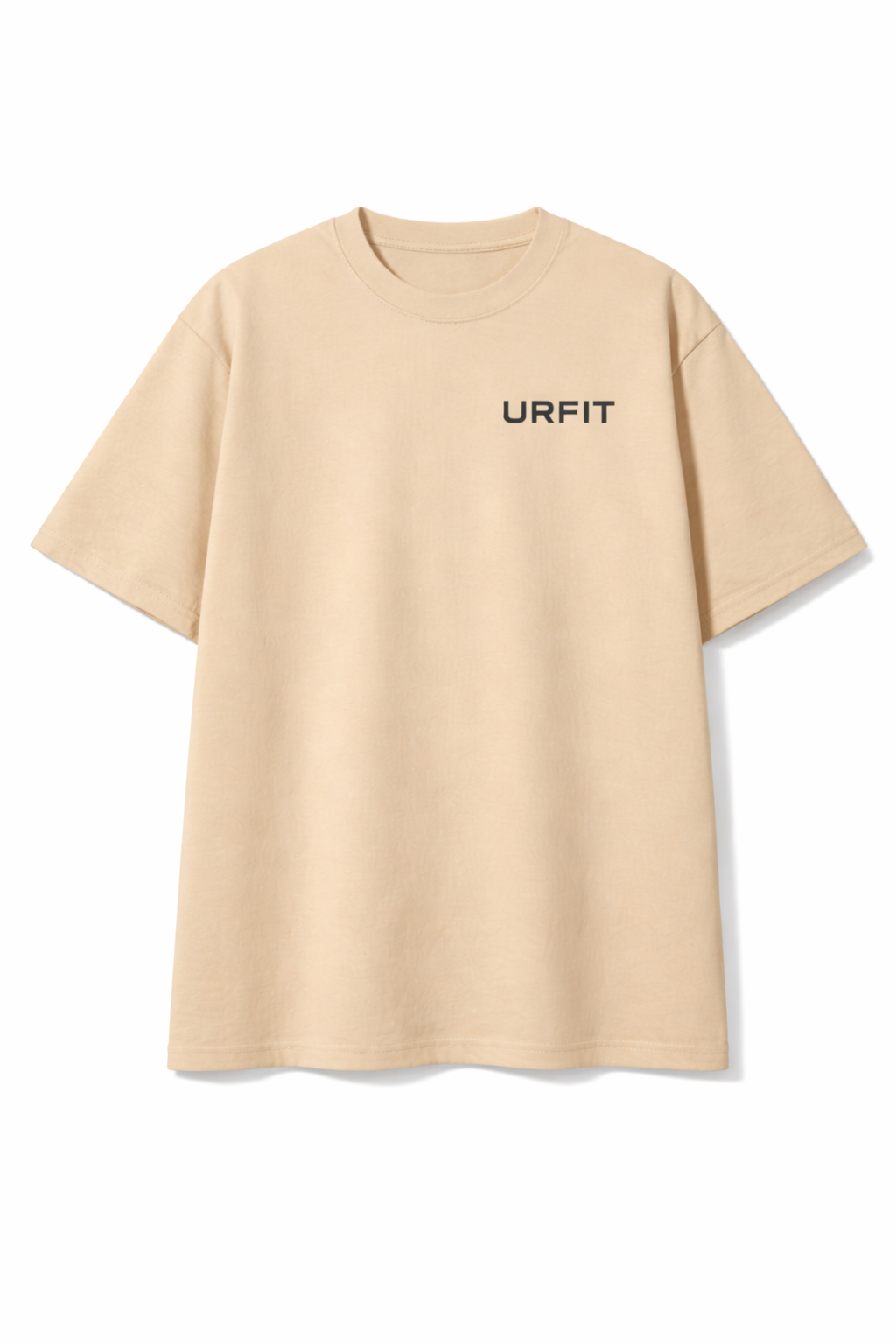 URFIT Oversized Beige T-Shirt – Premium Neutral Edition — oversize-tshirts. oversized t shirt india | URFIT India