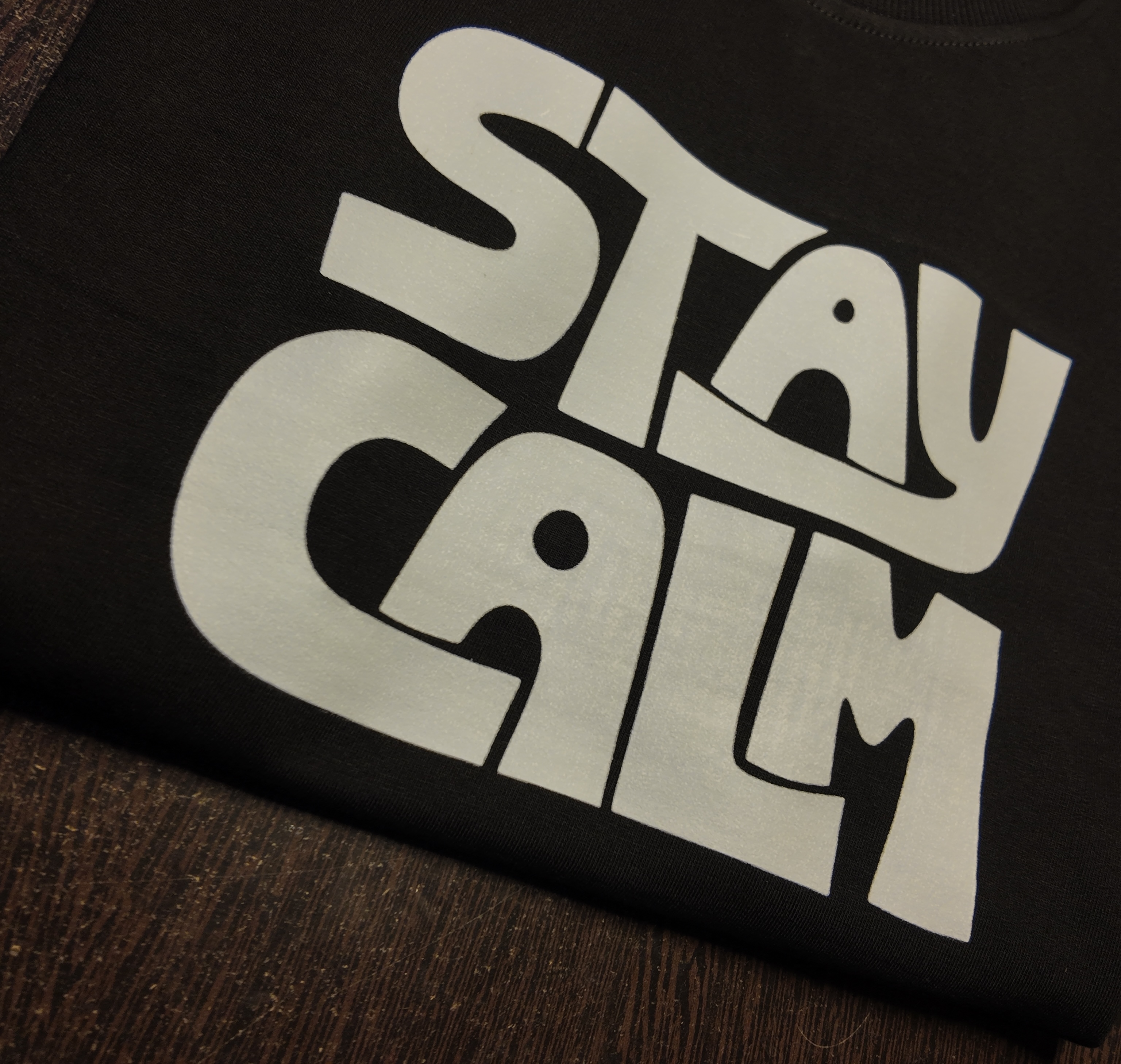 Stay Calm Printed Black Oversized T-Shirt for Men | Premium Cotton Streetwear Tee — Uncategorized. oversized t shirt india |… — thumbnail 4