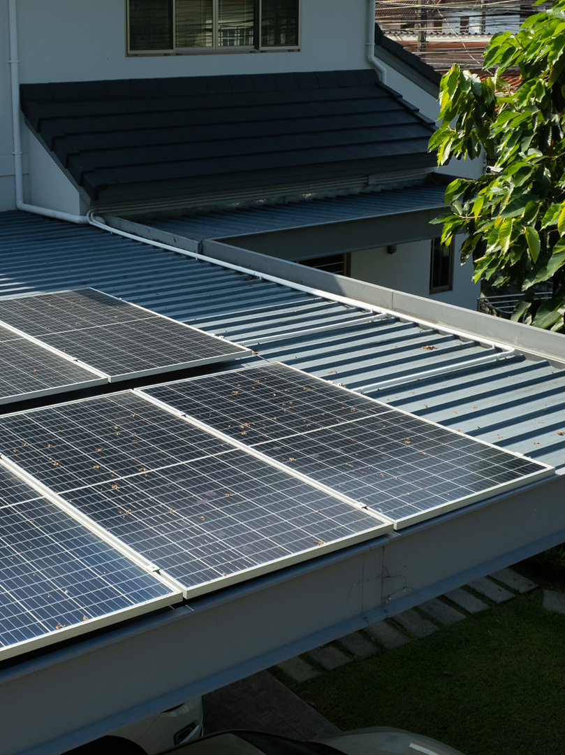 Rooftop solar panels