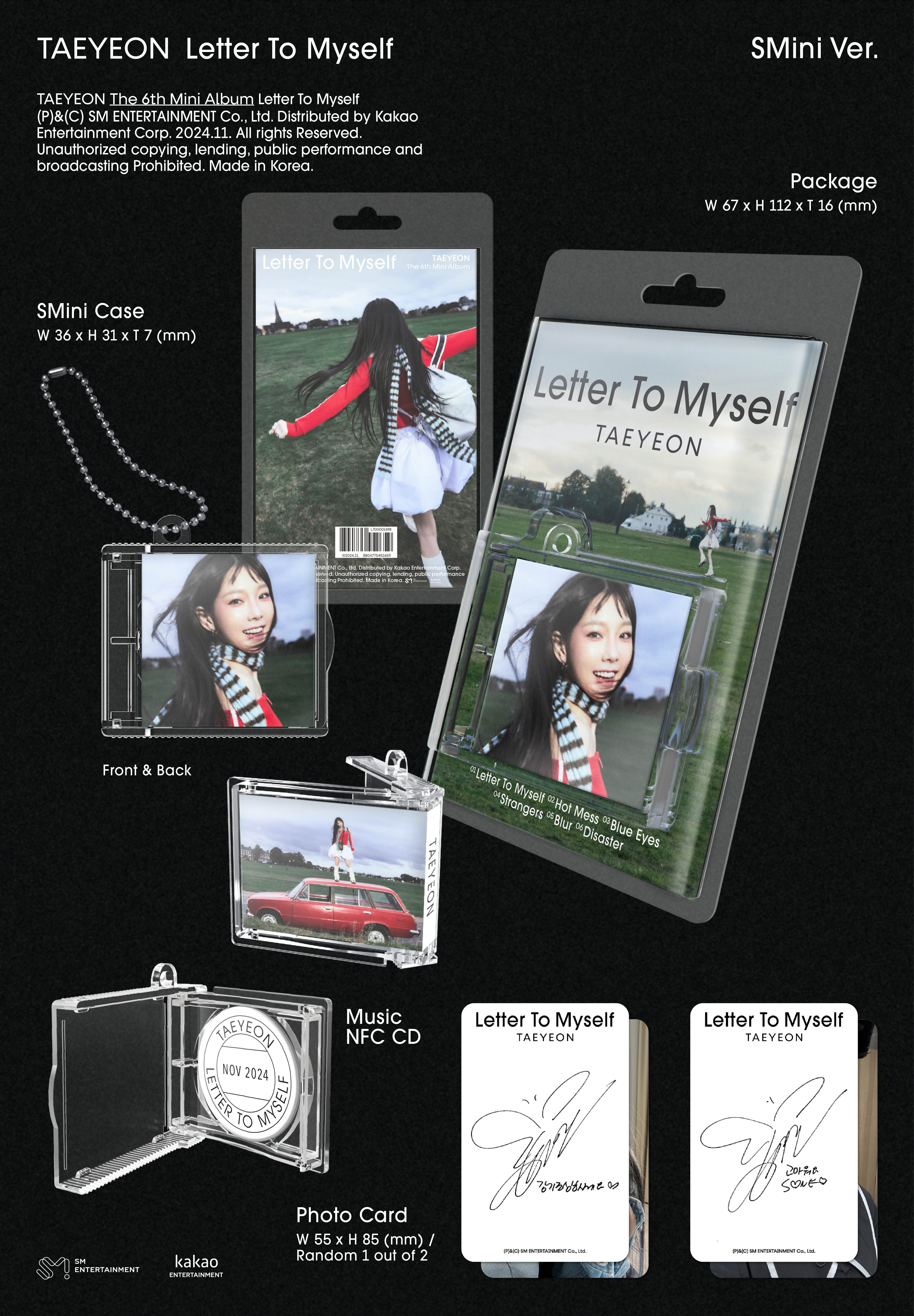 TAEYEON The 6th Mini Album Letter To Myself SMini Ver