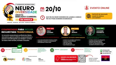 1º Workshop Internacional Neurodiversidade Adulta: Mercado & Carreira em Angola