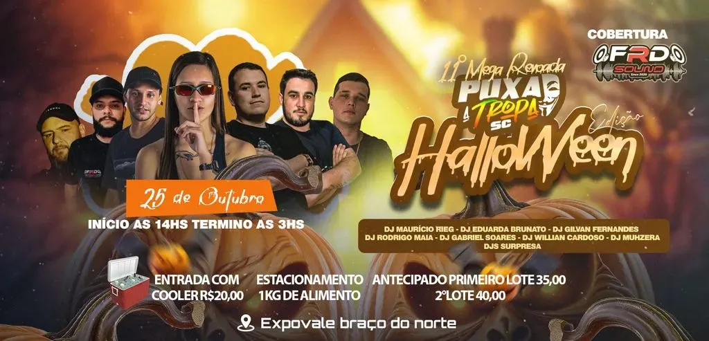 11ª Mega Revoada Puxa a Tropa SC - Edição de Haloween