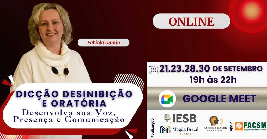 CURSO DICÇÃO DESINIBIÇÃO E ORATÓRIA: DESENVOLVA SUA VOZ, PRESENÇA E COMUNICAÇÃO T1