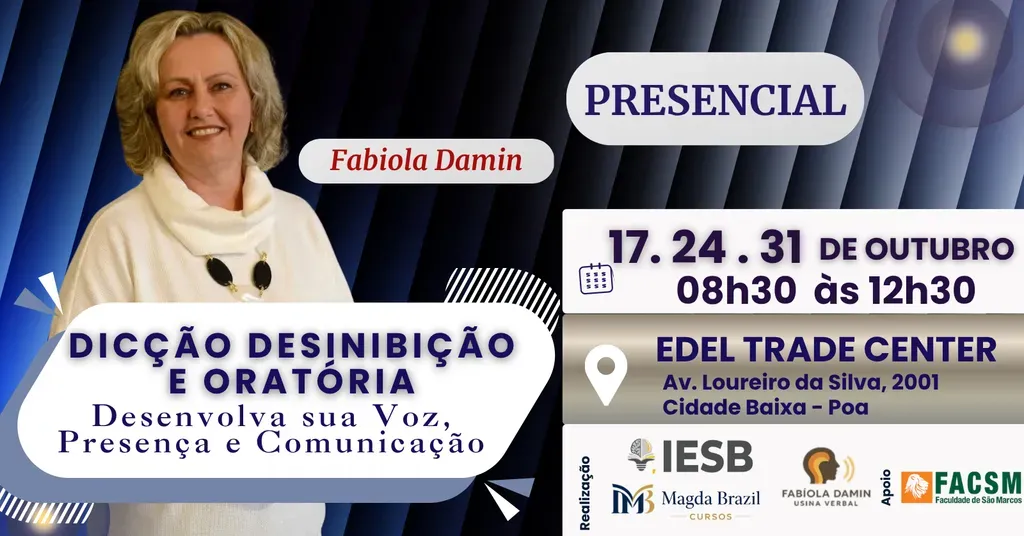 CURSO DICÇÃO DESINIBIÇÃO E ORATÓRIA: DESENVOLVA SUA VOZ, PRESENÇA E COMUNICAÇÃO- T2