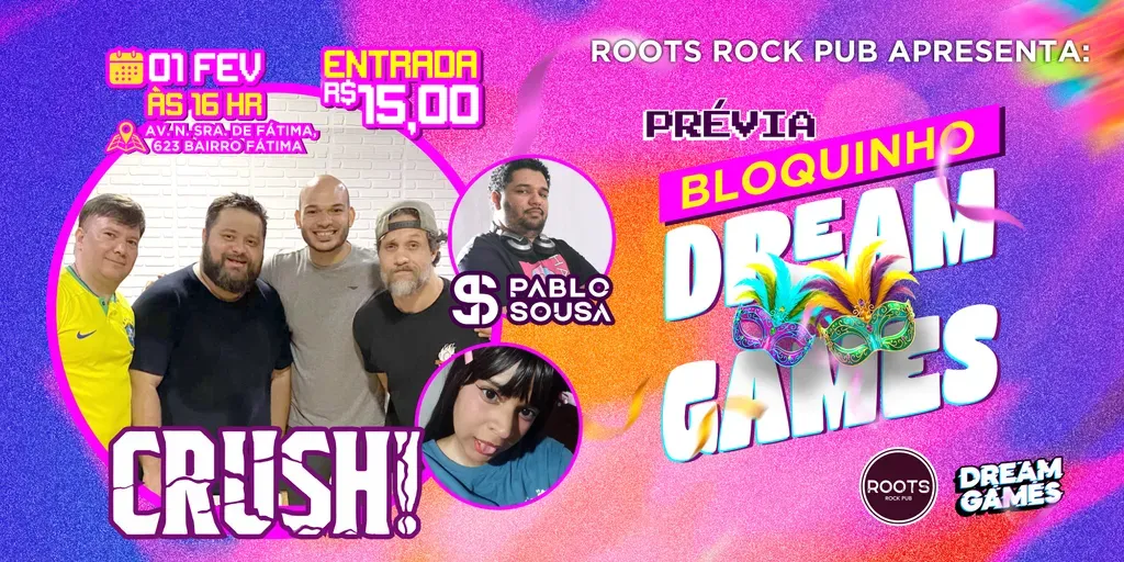 PRÉVIA BLOQUINHO DREAM GAMES