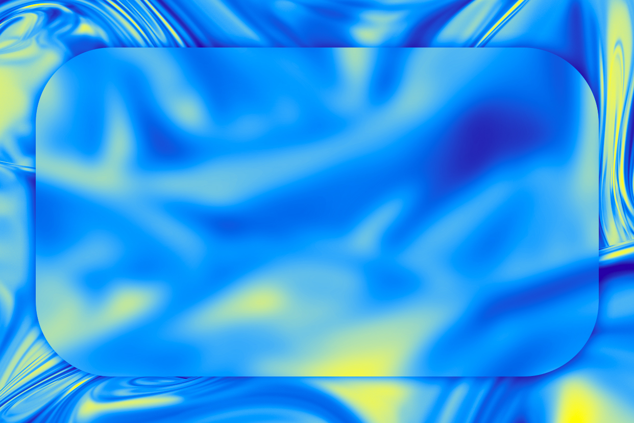 blue waves with rectangle in the middle