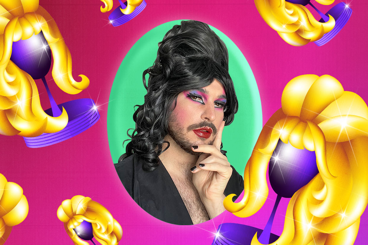 Nic as Elvira on SG Spookygreat Background