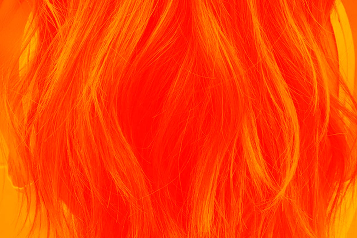 Style damaged hair with split ends