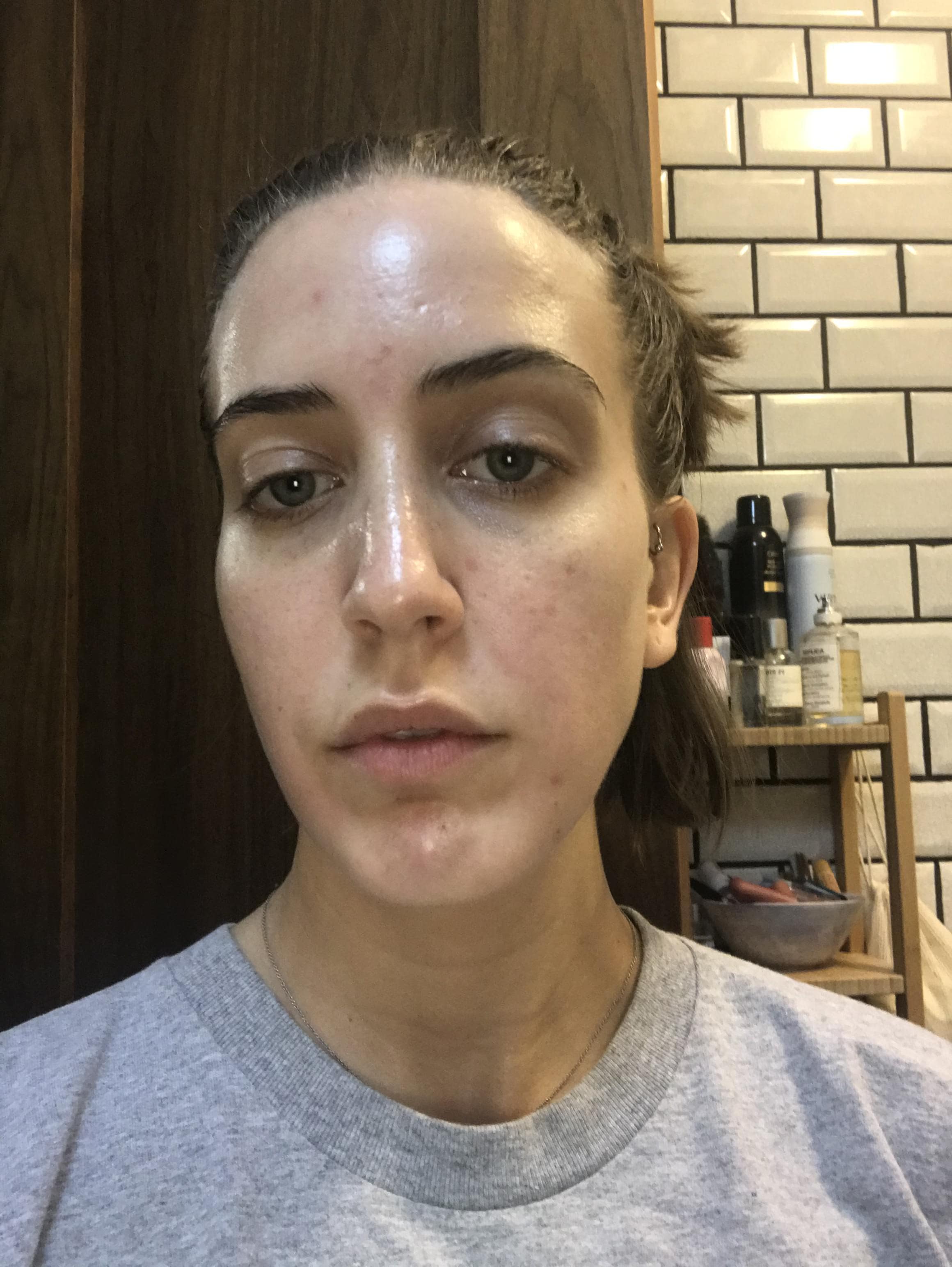 2 hours after the facial