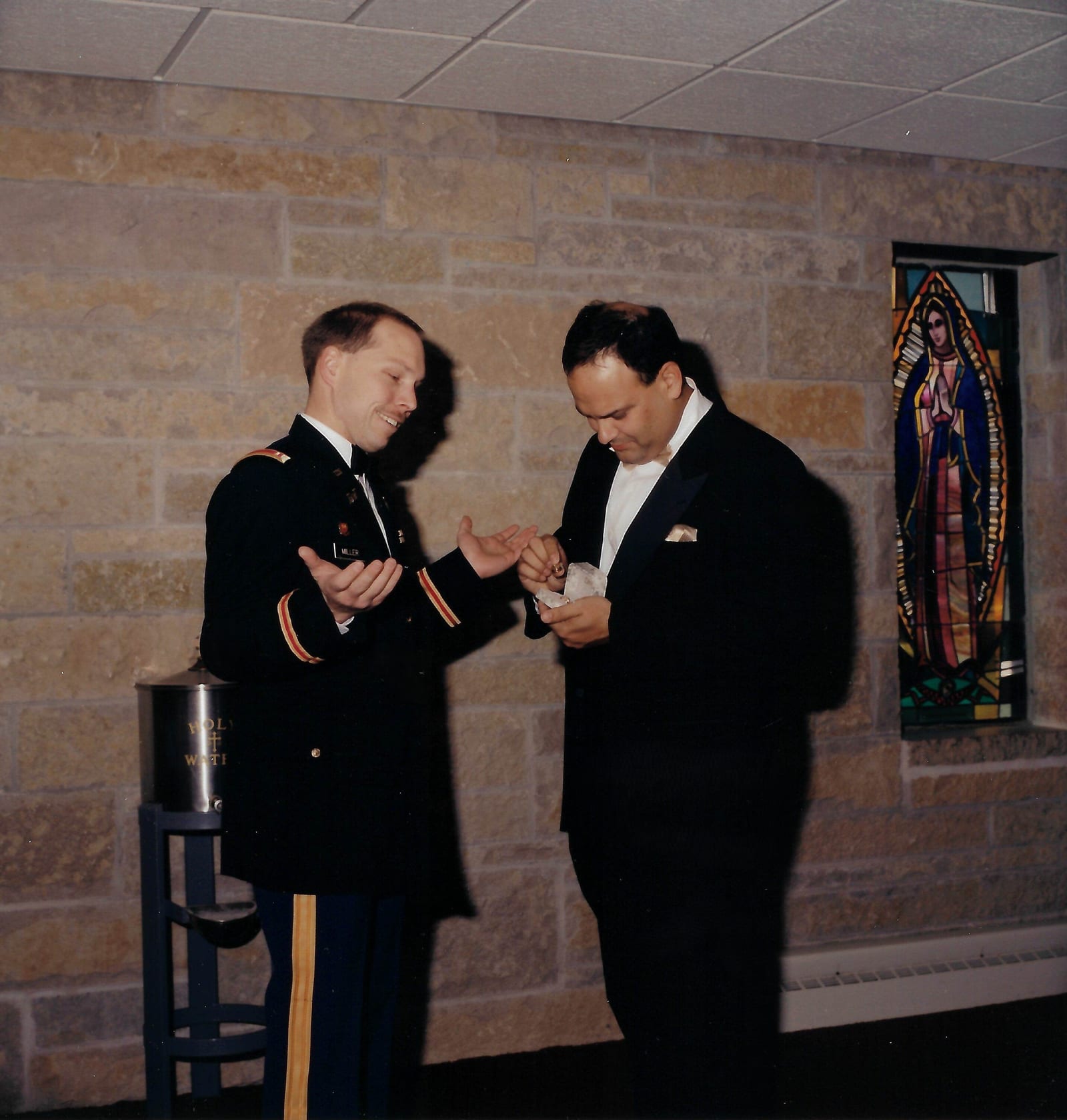 Kevin Miller and Tom Temple at Kevin's wedding