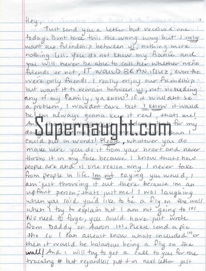 Aaron Hernandez Handwritten Letter With Signed Envelope image 2