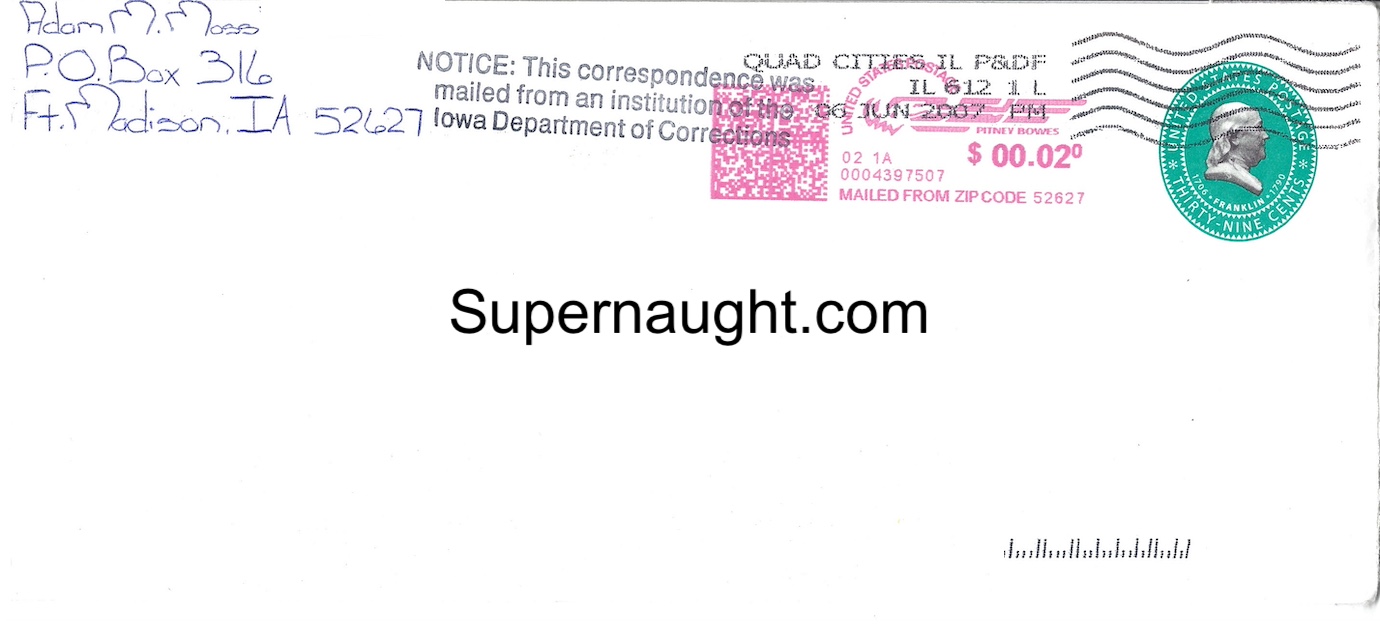Adam Moss Letter and Envelope Set Both Signed image 2