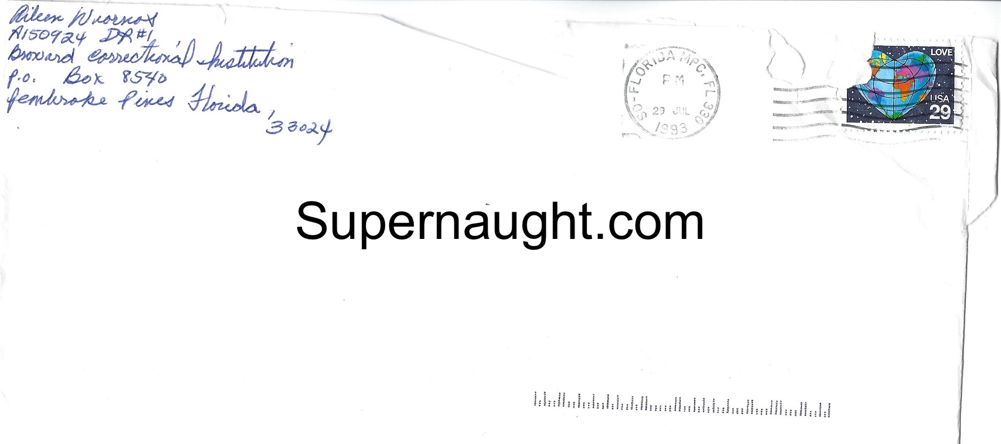 Aileen Wuornos 4 Page Letter w Cartoons and Envelope Set Both Signed image 5