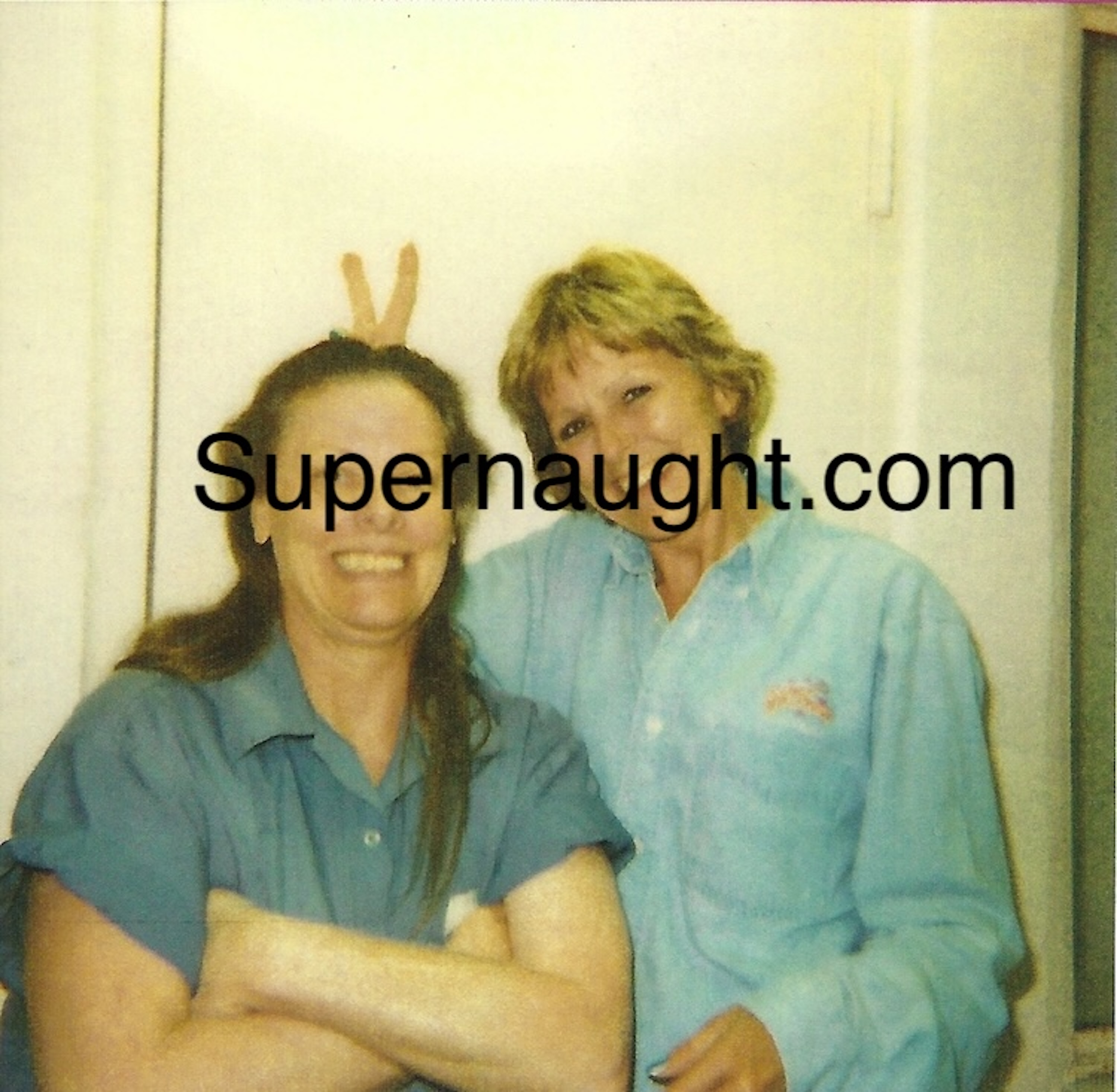 Aileen Wuornos with Childhood Friend Photo Taken on Death Row