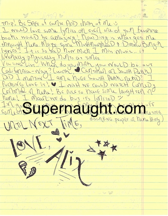 Alix Tichelman Letter Envelope Set Both Signed