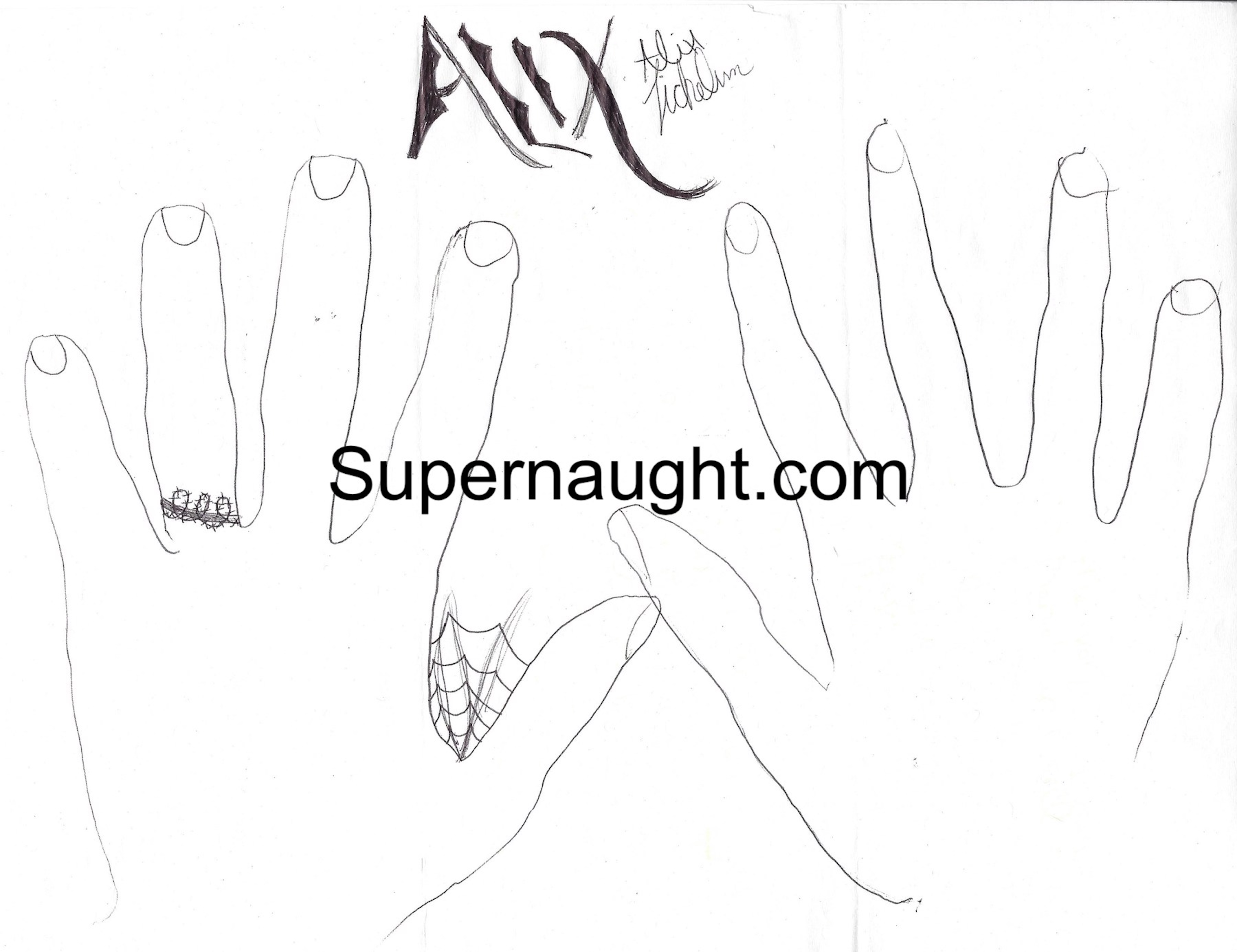Alix Tichelman Signed Hand Tracings