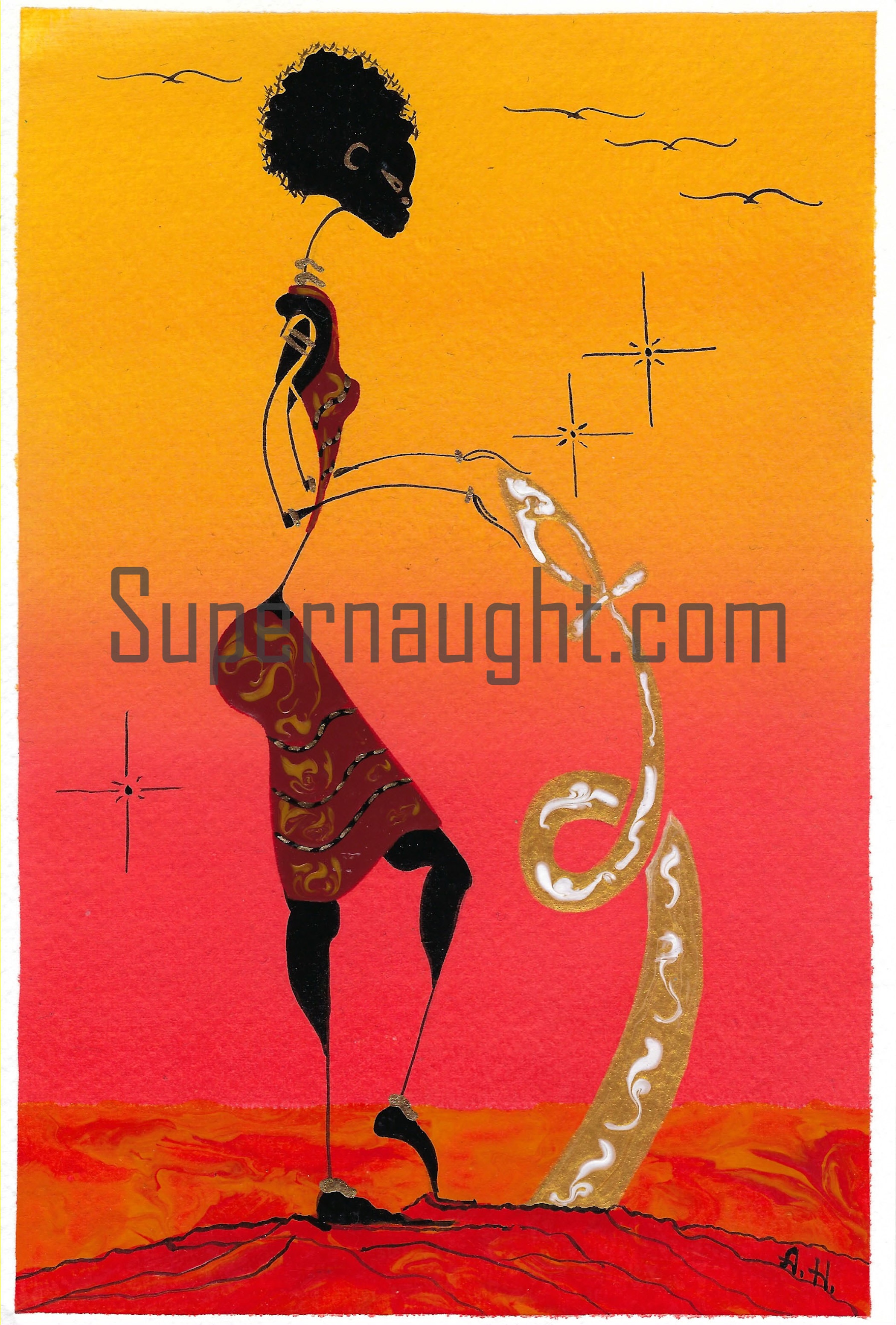 Alphonso Howard 41 Artwork Signed Twice
