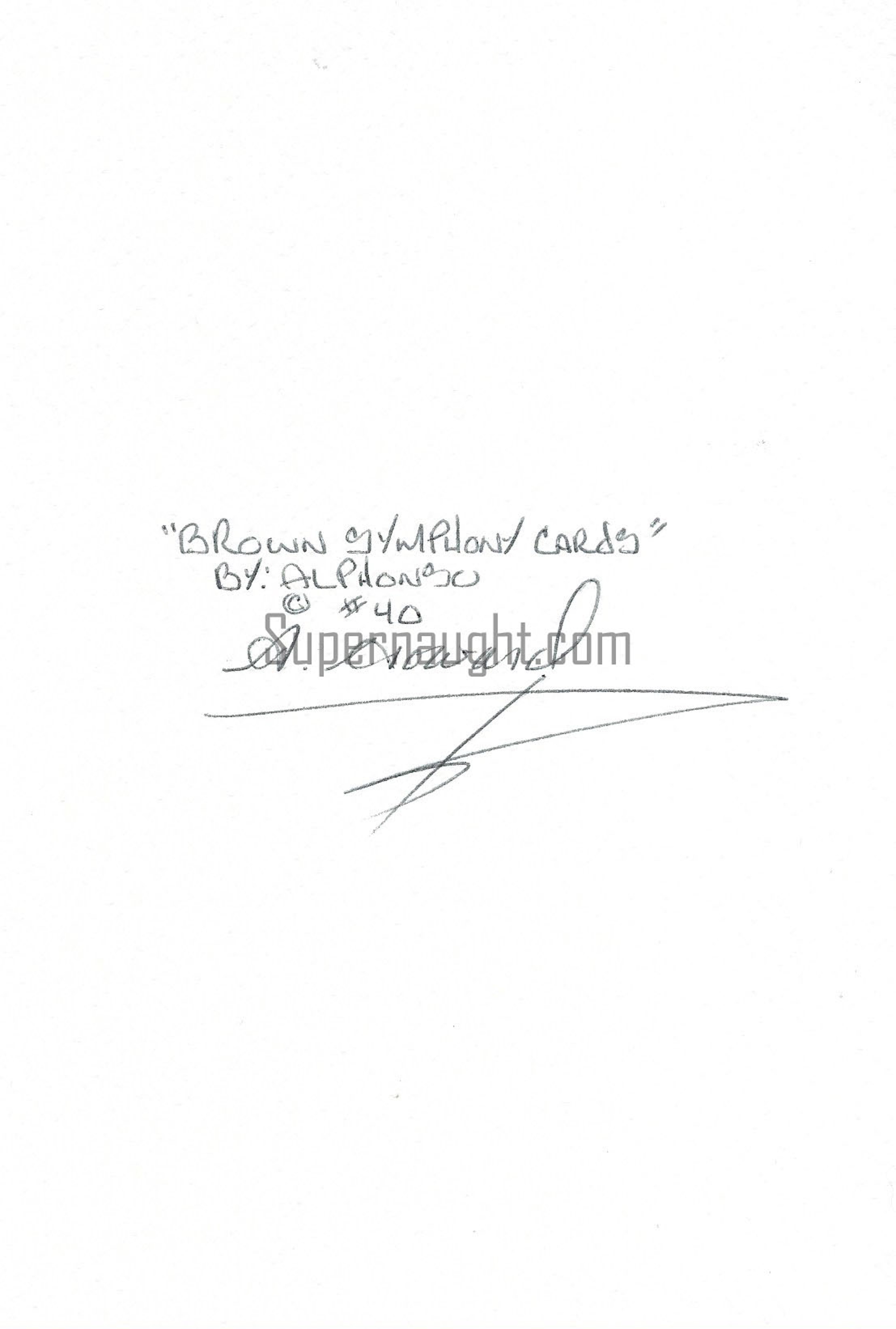Alphonso Howard Card Painting Signed 40 image 2