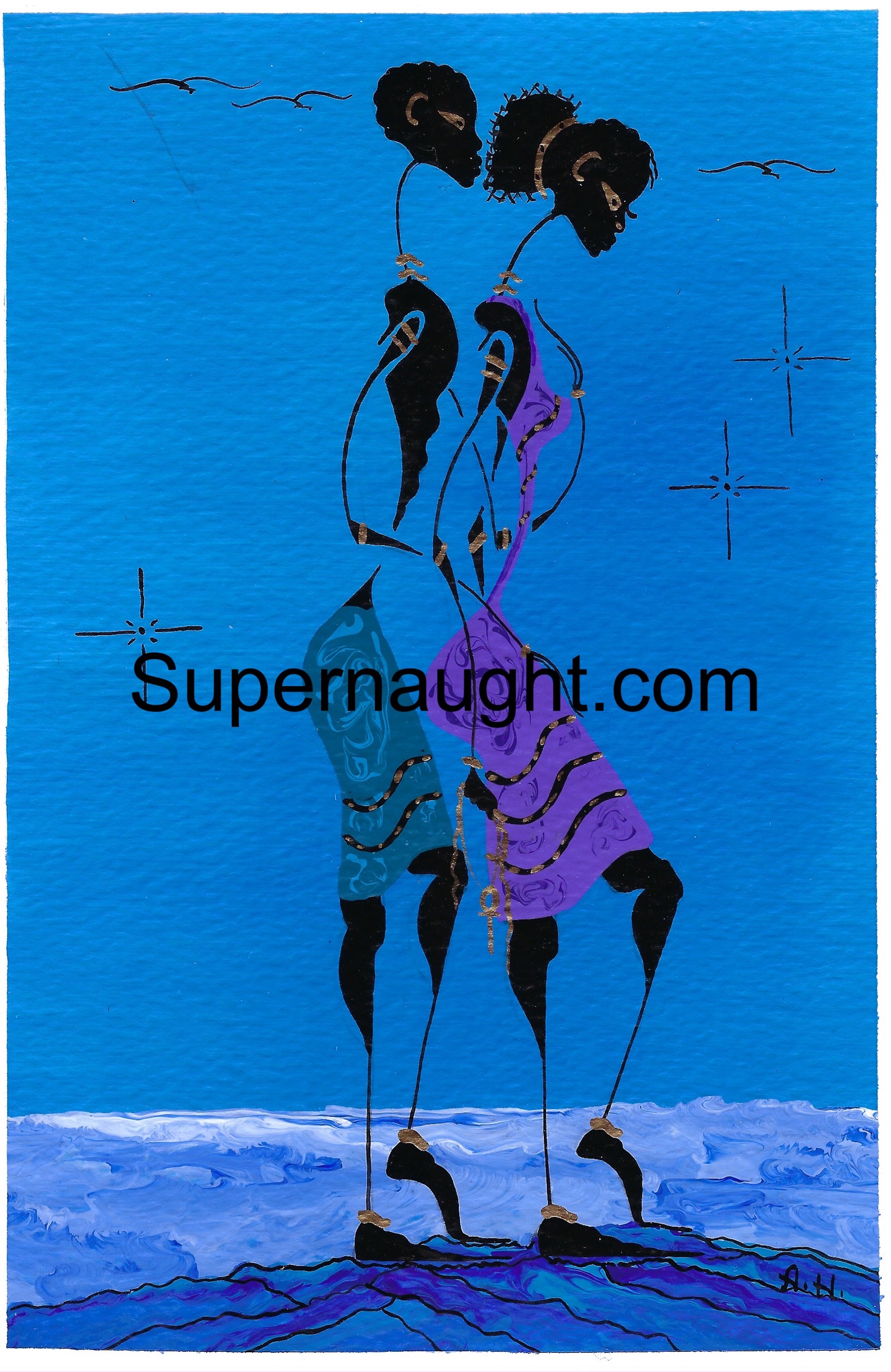 Alphonso Howard Greeting Card Art Signed