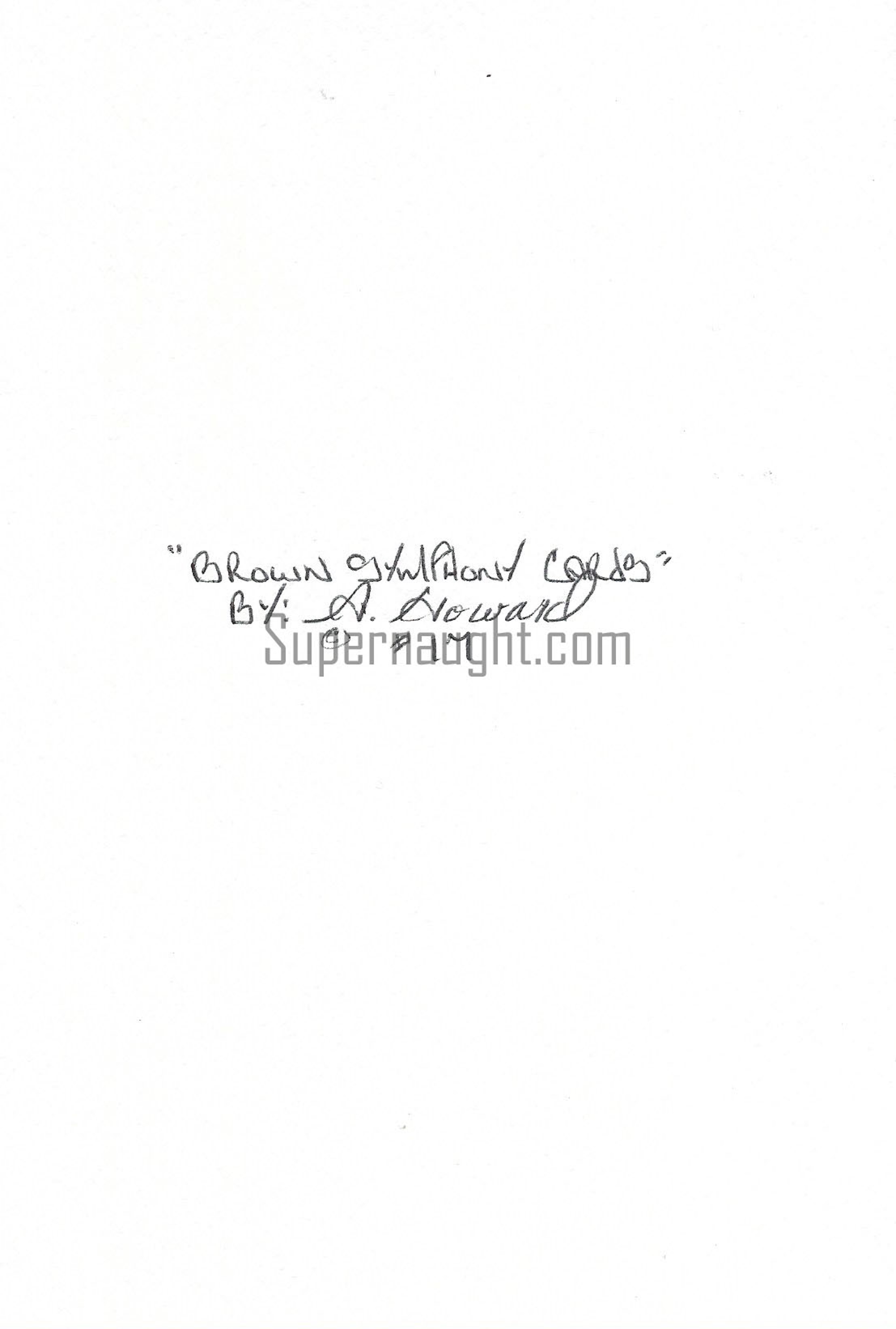 Alphonso Howard Hand Painted Card Signed image 2