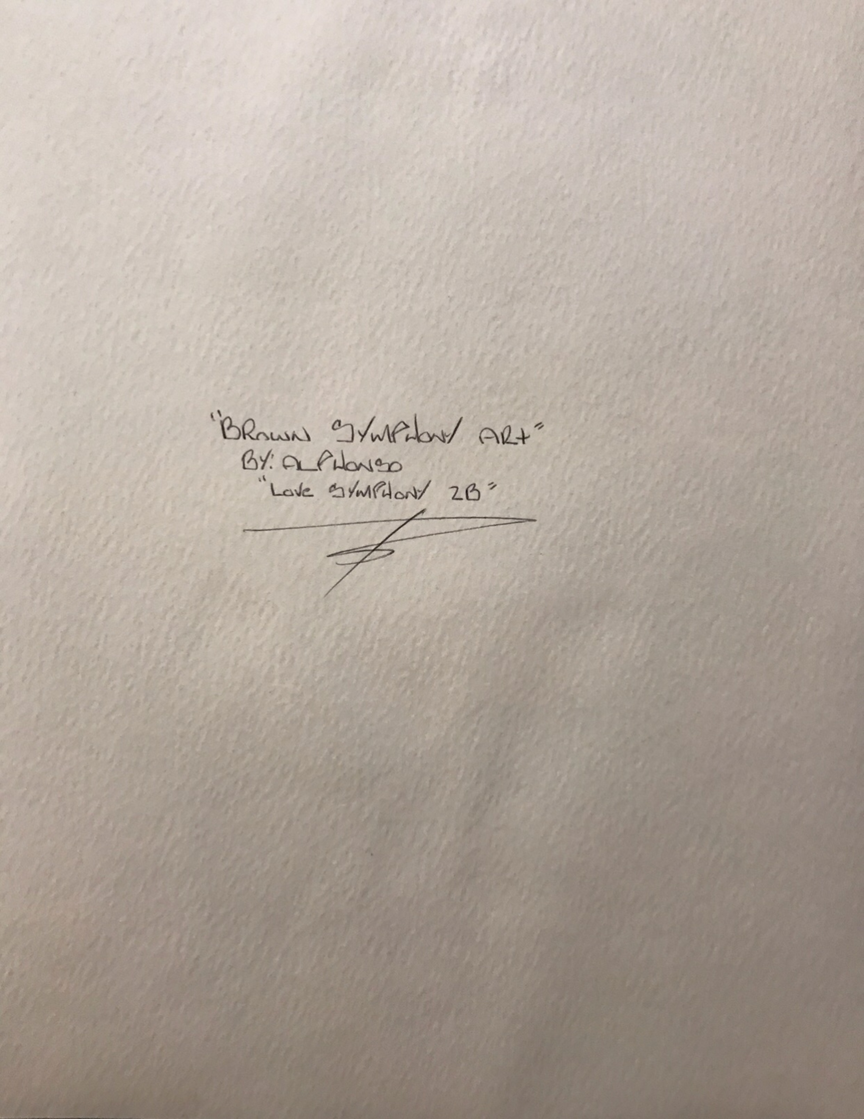 Alphonso Howard  Love Symphony Artwork Signed image 2