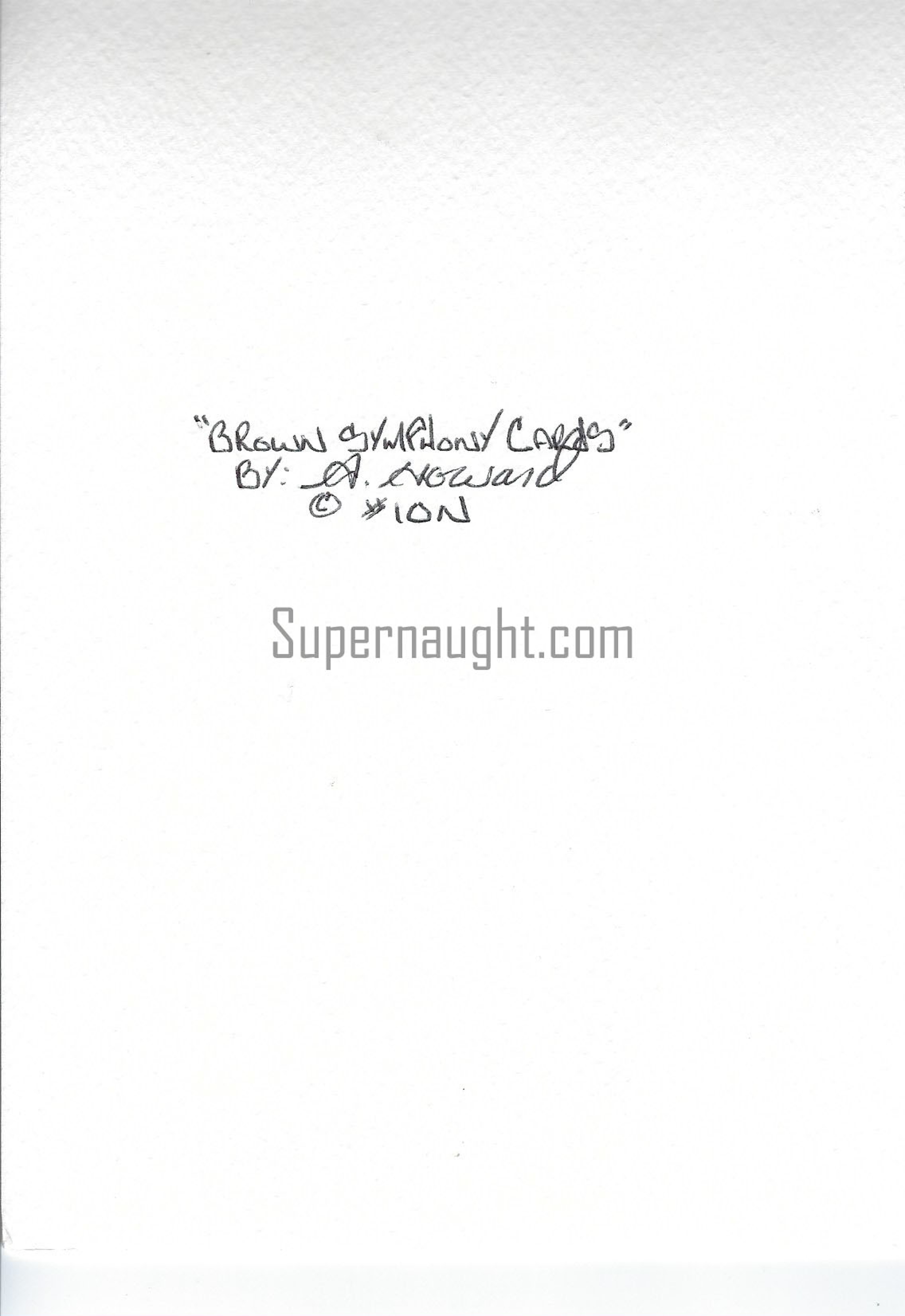 Alphonso Howard Painted Greeting Card Signed image 2