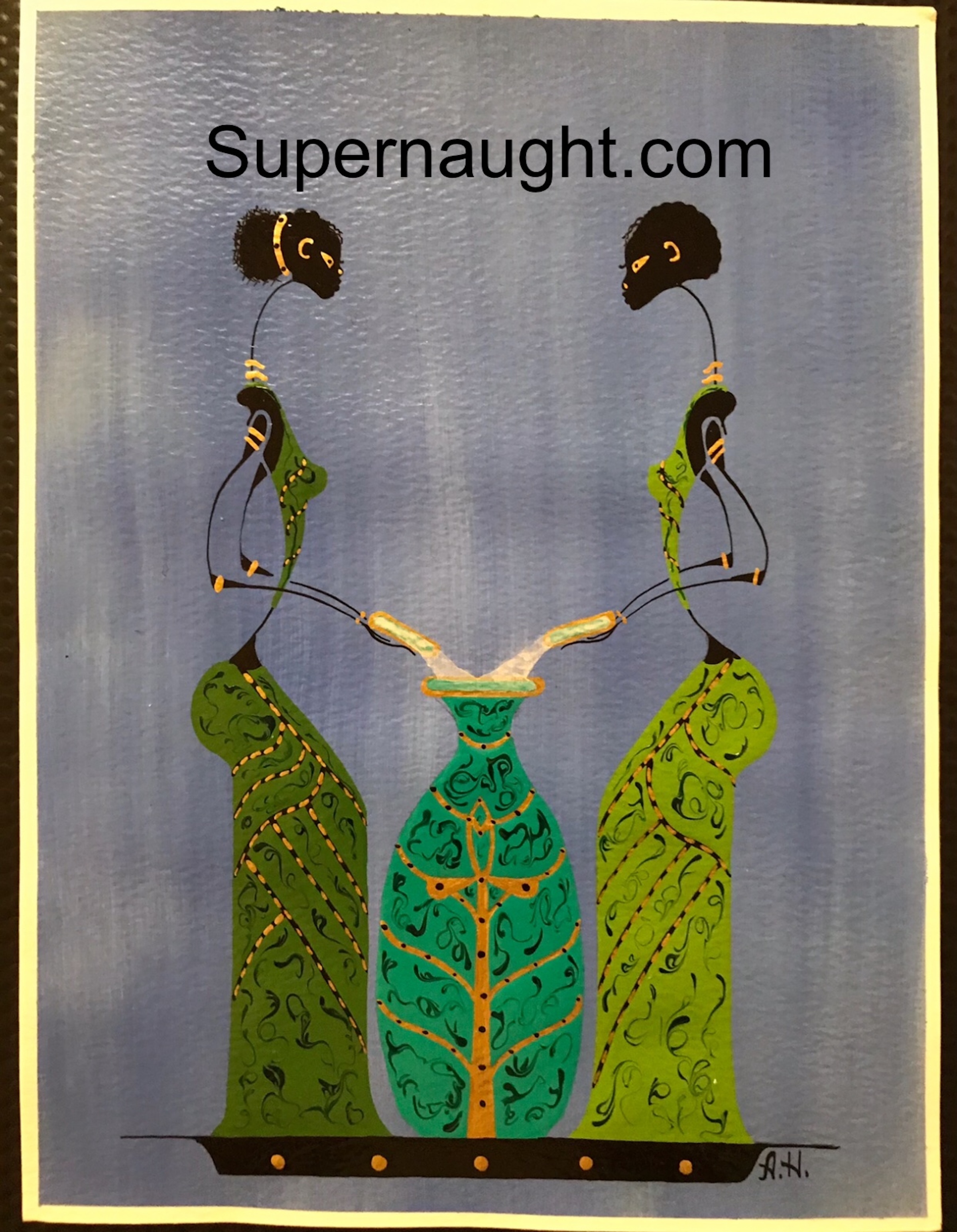 Alphonso Howard  Sistas Artwork Signed San Quentin State Prison