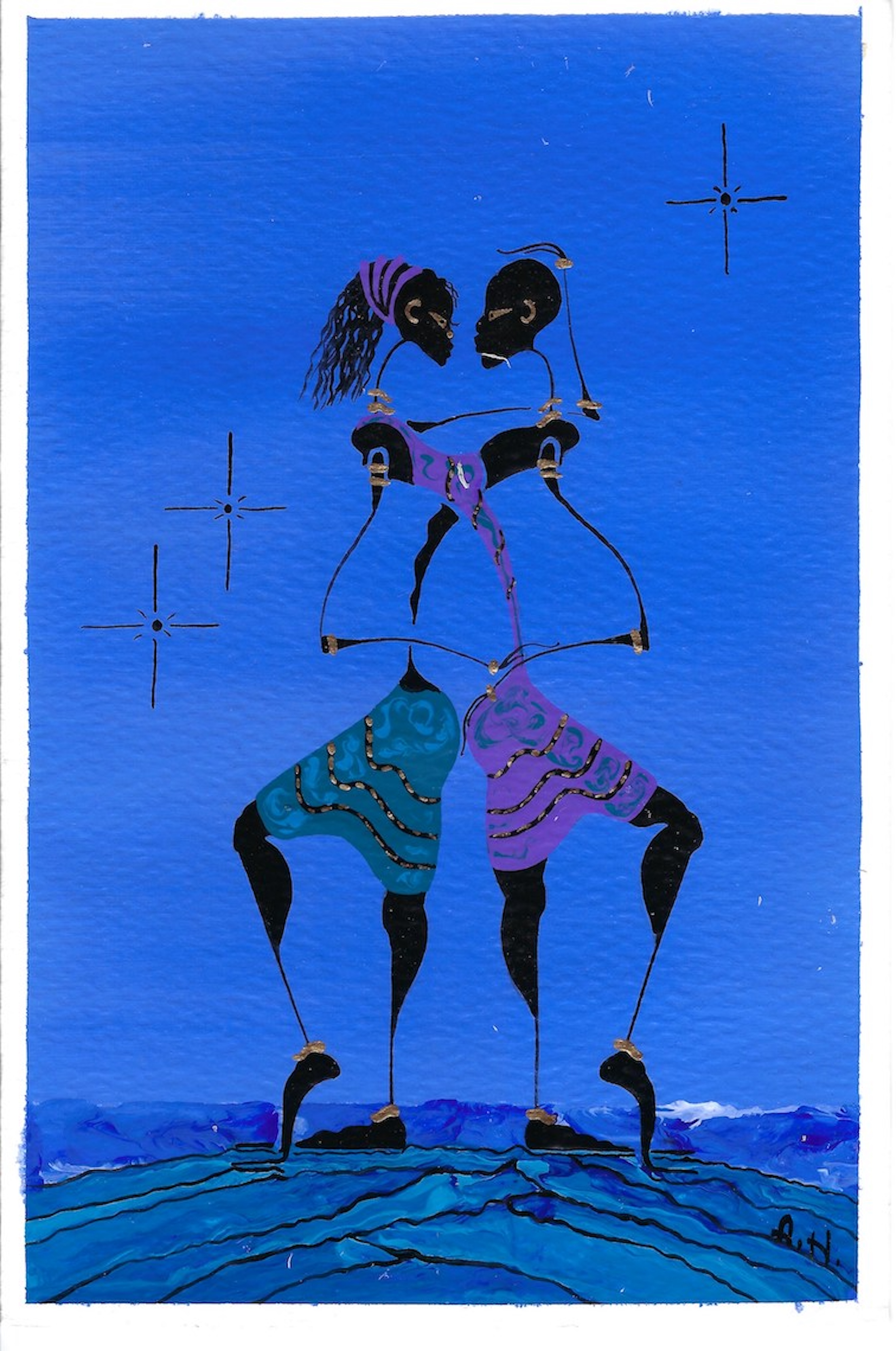 Alphonso Howard Symphony Card Painting 10
