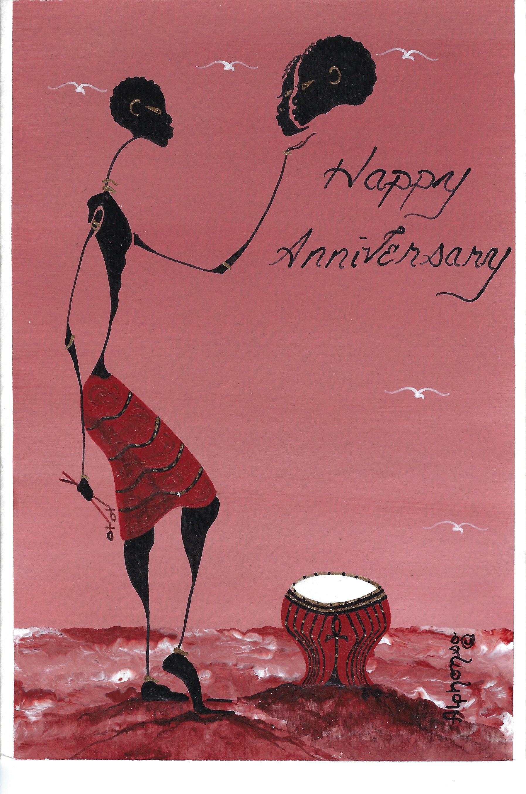 Alphonso Howard Symphony Card Painting 32