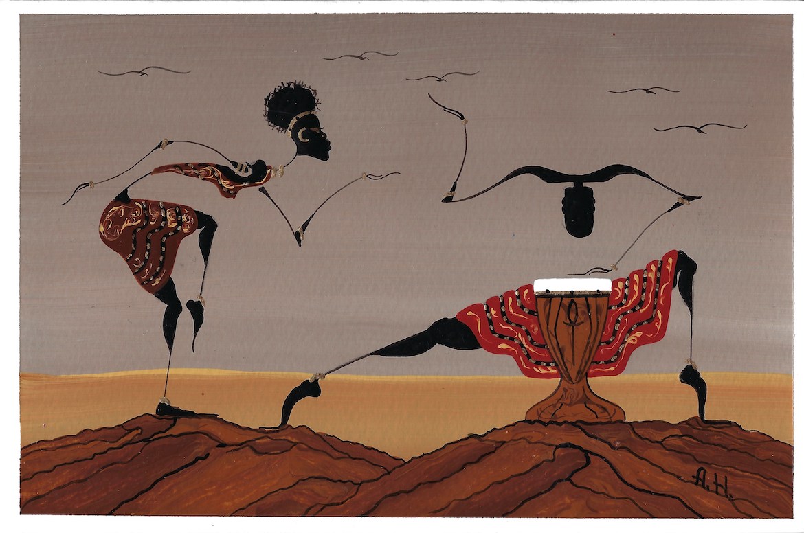 Alphonso Howard Symphony Card Painting 34