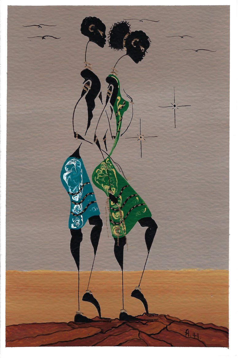 Alphonso Howard Symphony Card Painting 37