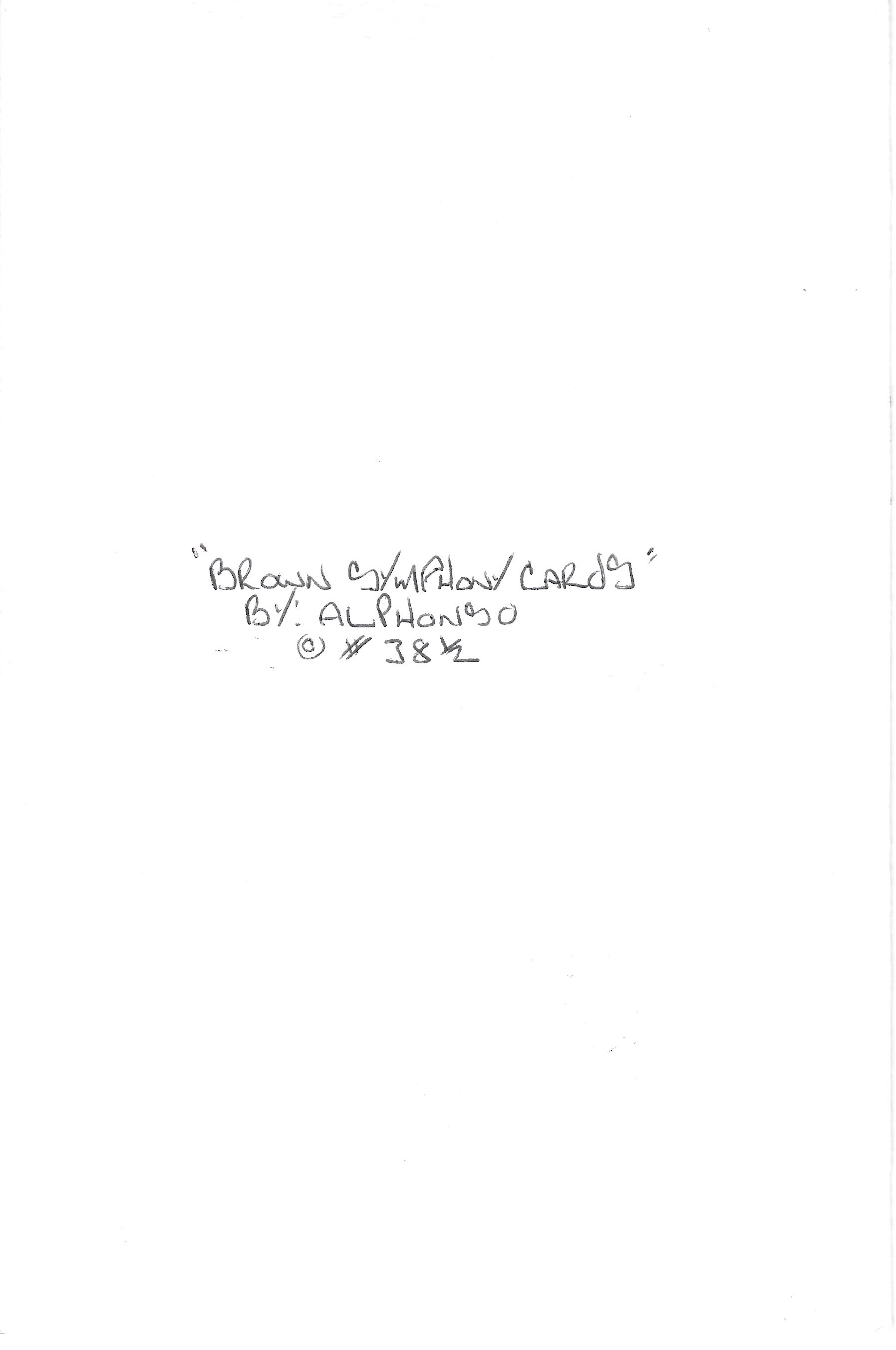 Alphonso Howard Symphony Card Painting 38 1/2 image 2