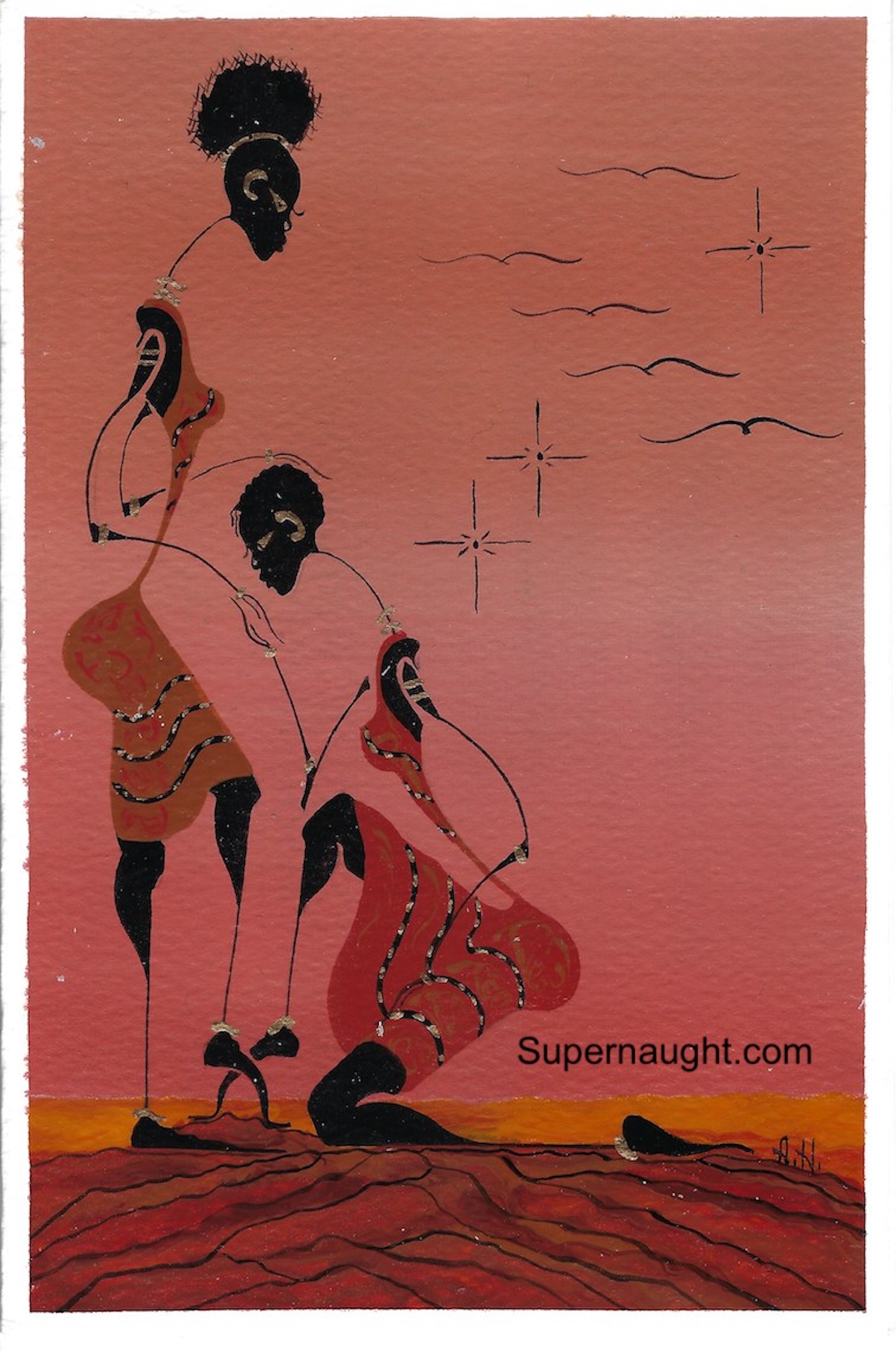 Alphonso Howard Symphony Card Painting 38
