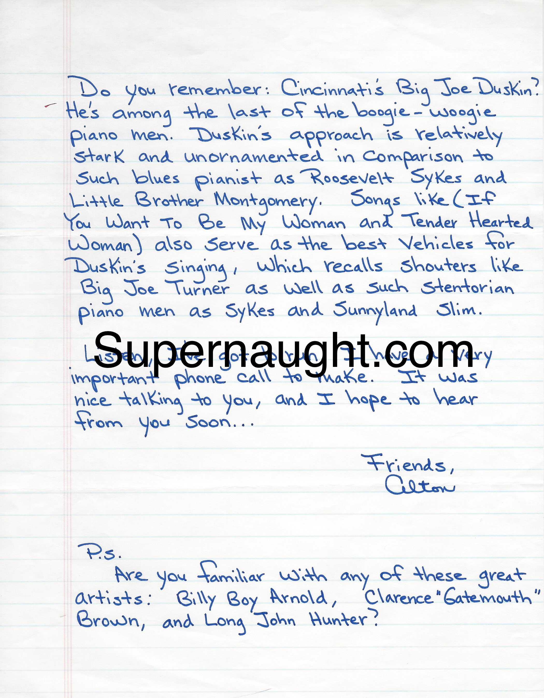 Alton Coleman Letter and Envelope Set Both Signed image 2