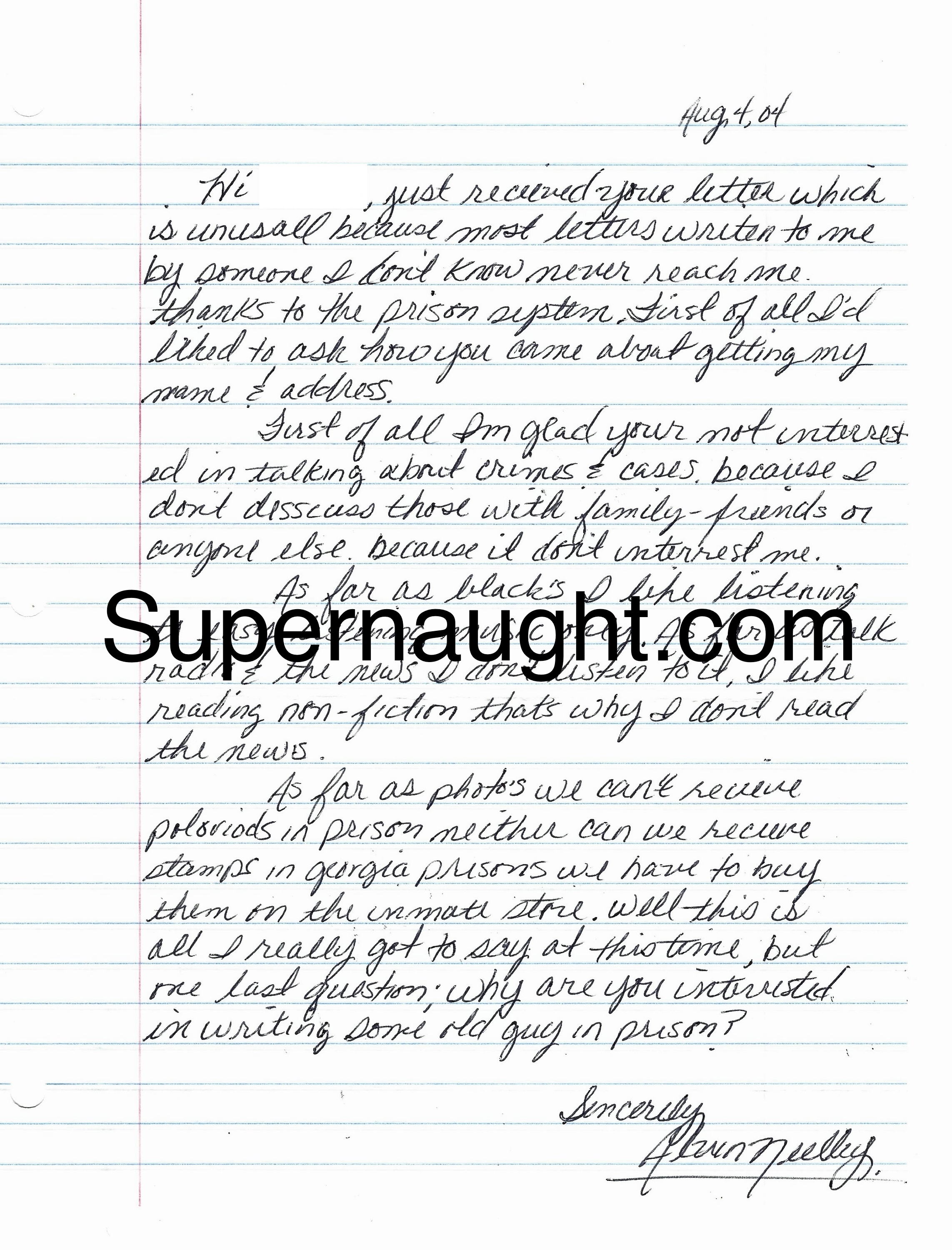 Alvin Neelley Letter And Envelope Set Both Signed