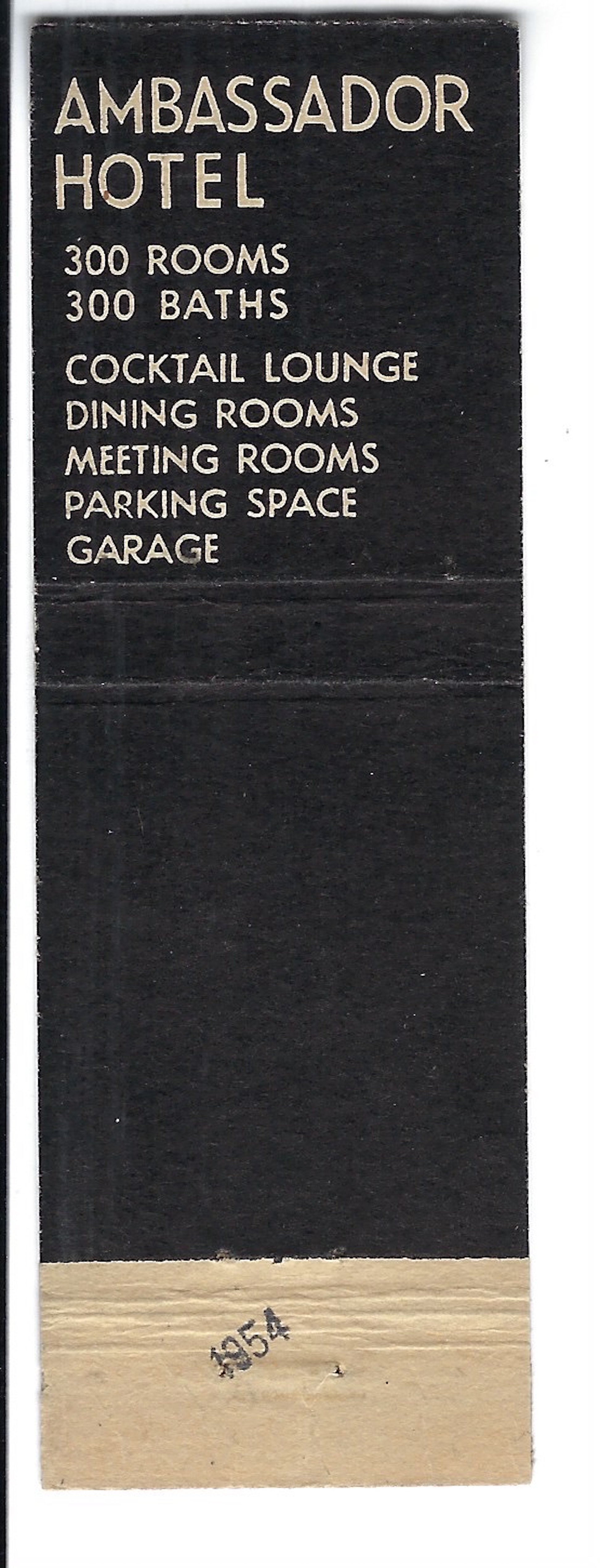 Ambassador Hotel Matchbook Cover Jeffrey Dahmer image 2