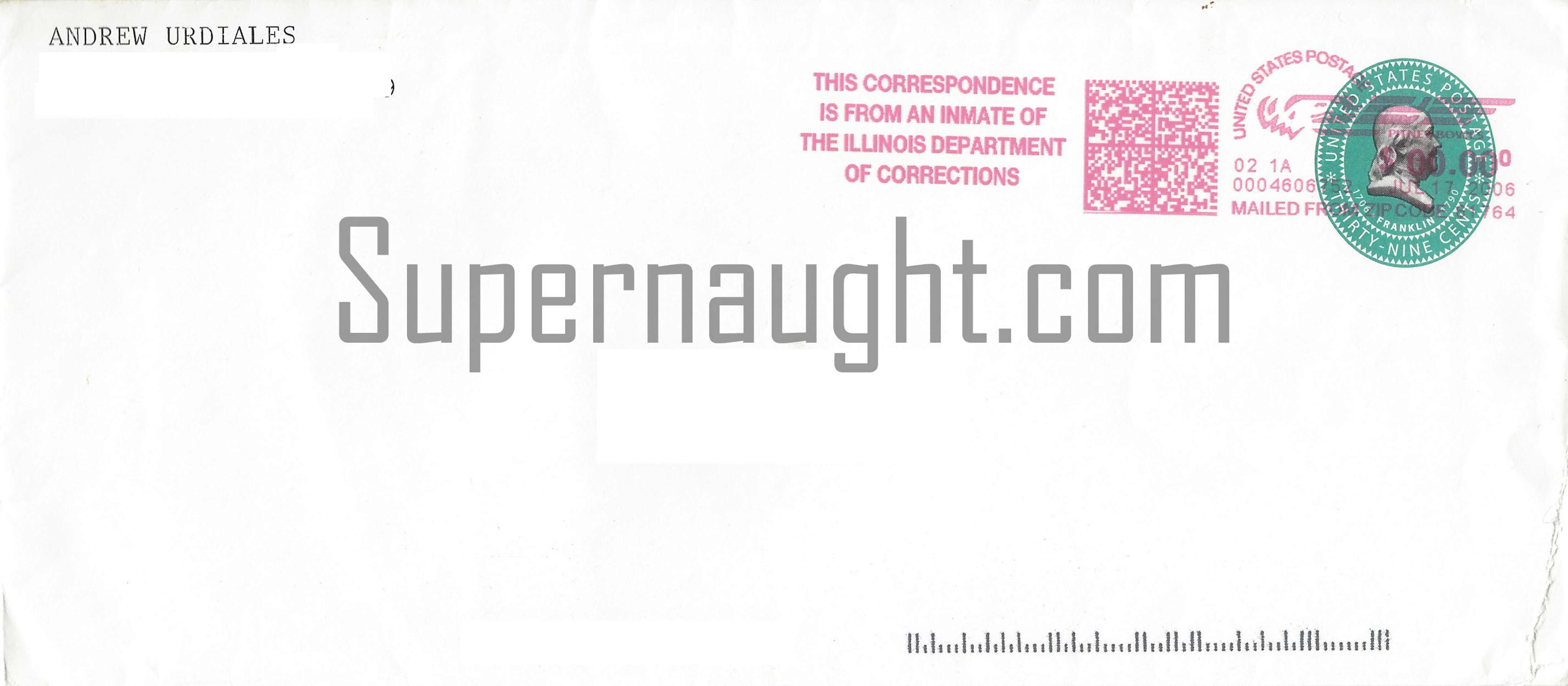 Andrew Urdiales Letter Signed with Envelope Set image 4