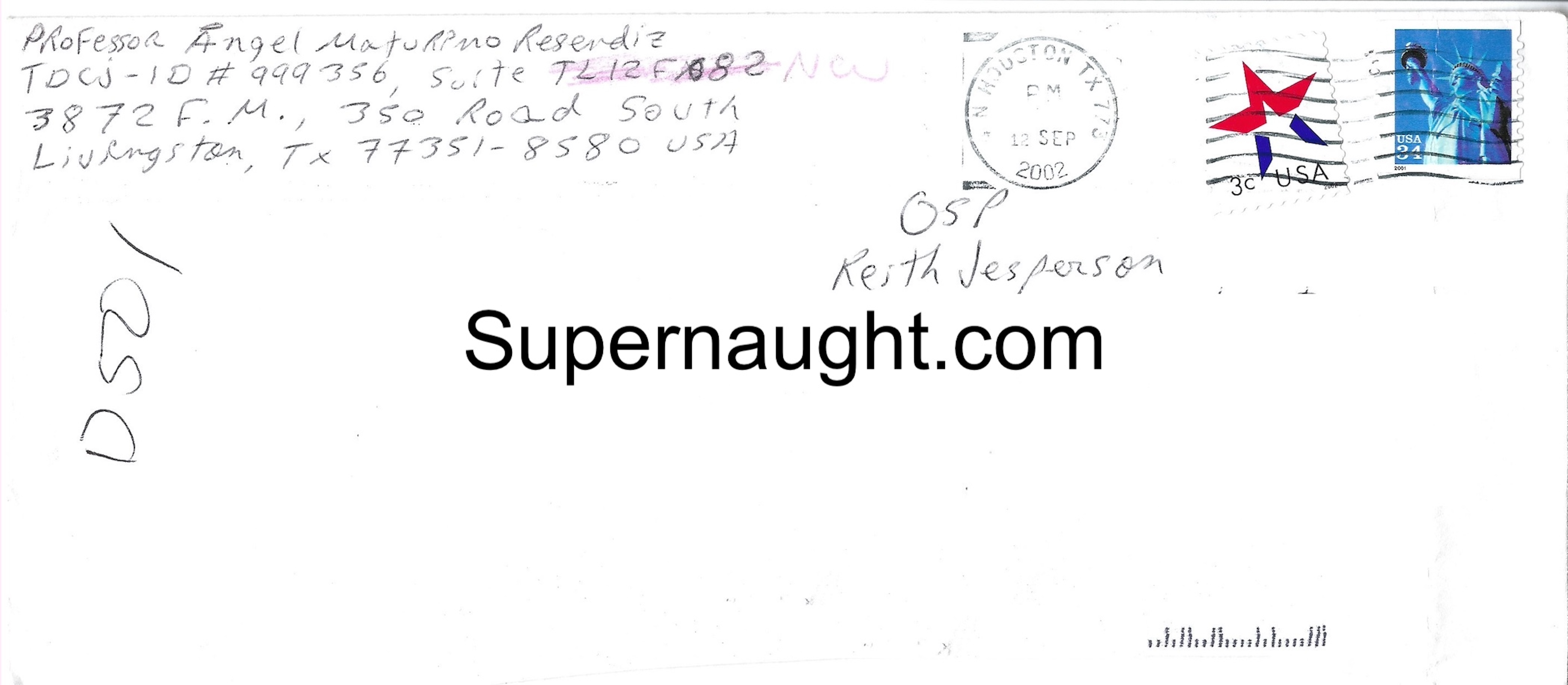 Angel Resendiz Keith Jesperson Letter and Envelope Both Signed image 2