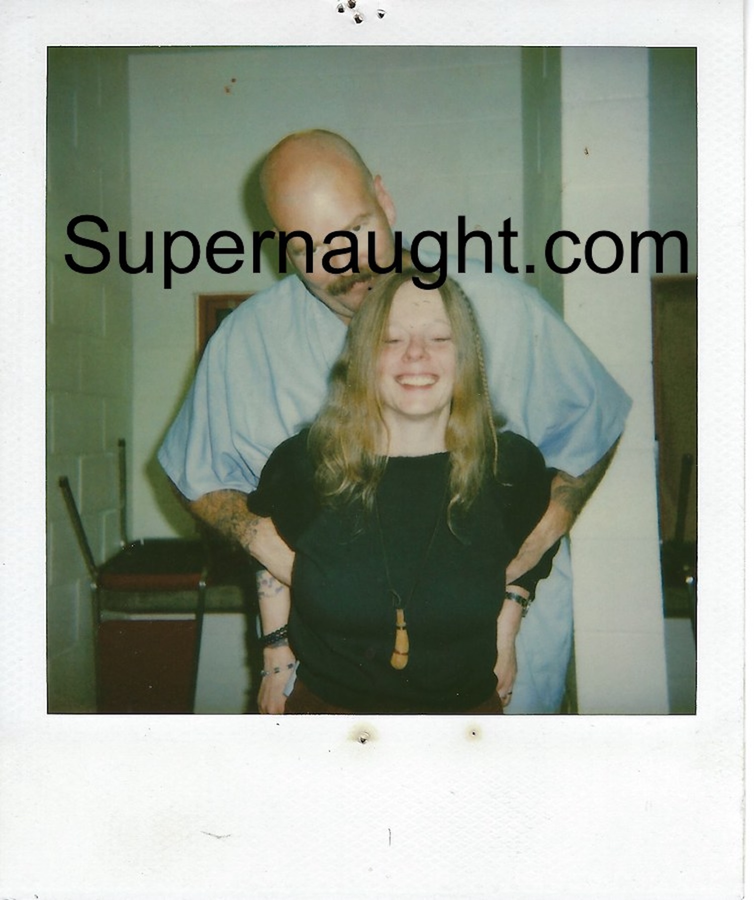 Anthony Horn Rhino Polaroid with Manson Friend