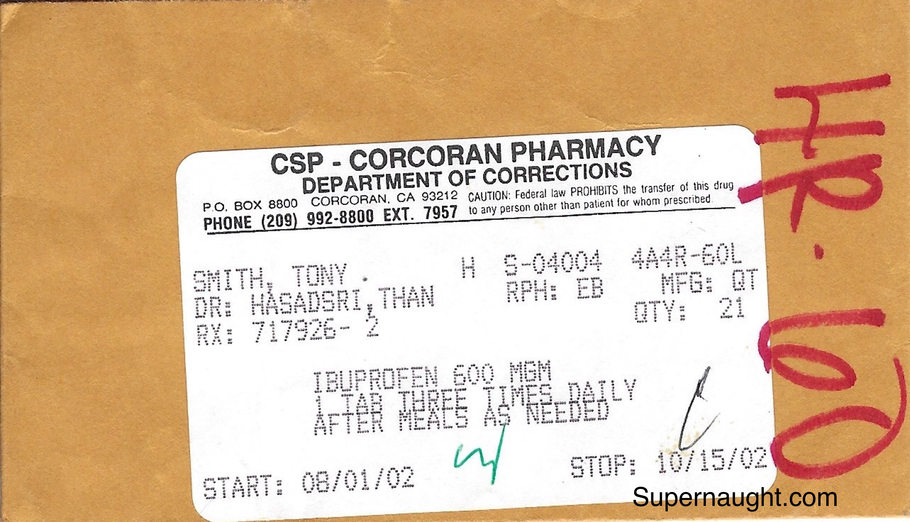 Anthony Wolfe Prescription Package