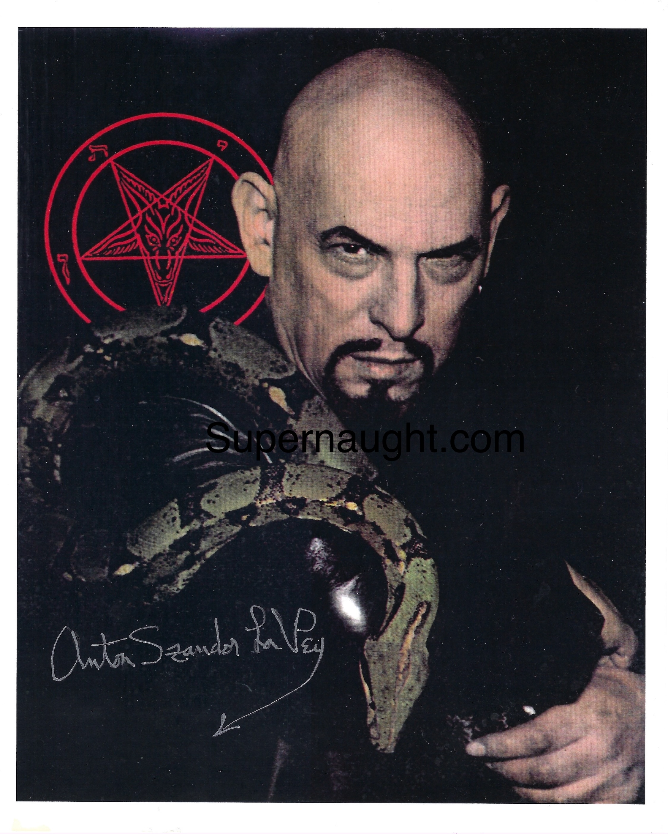 Anton Szandor LaVey Autographed Photo