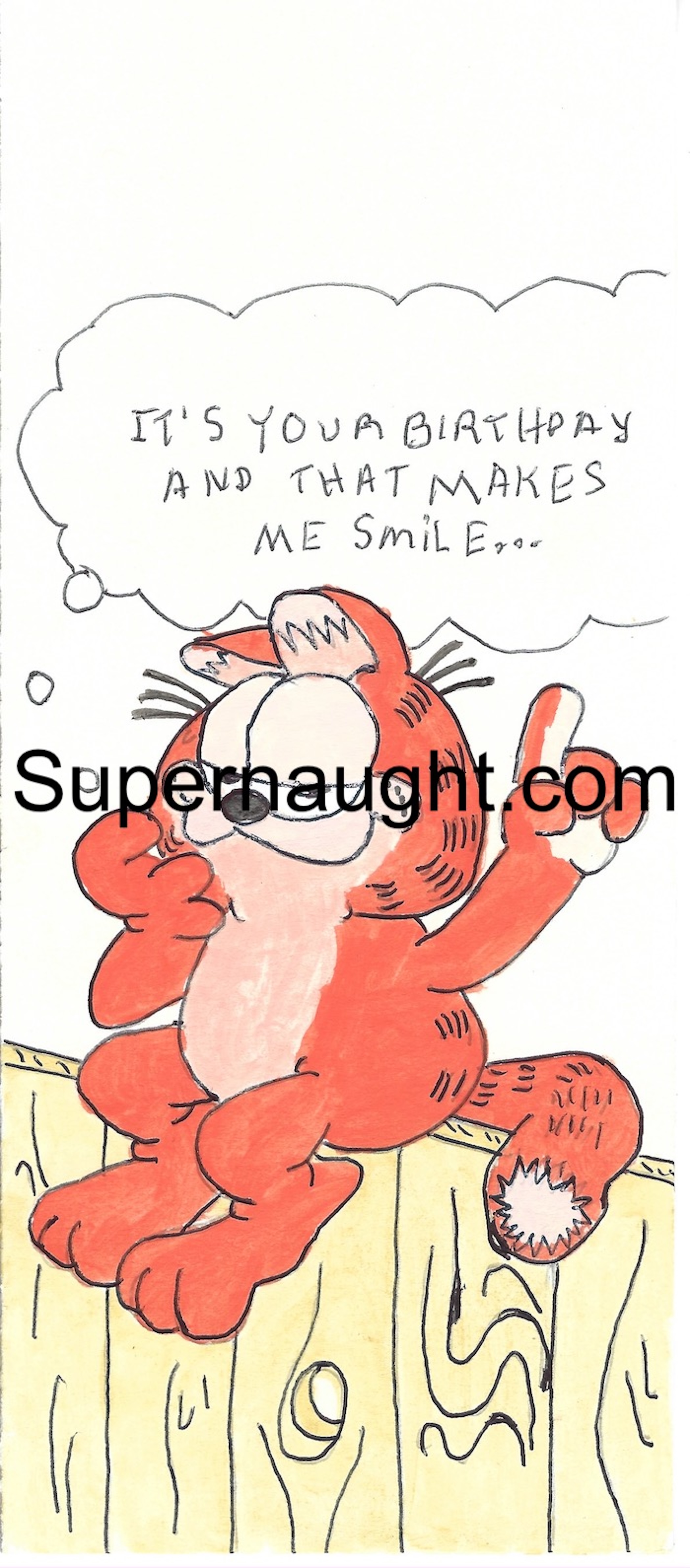Arch Sloan Garfield Card Art Signed