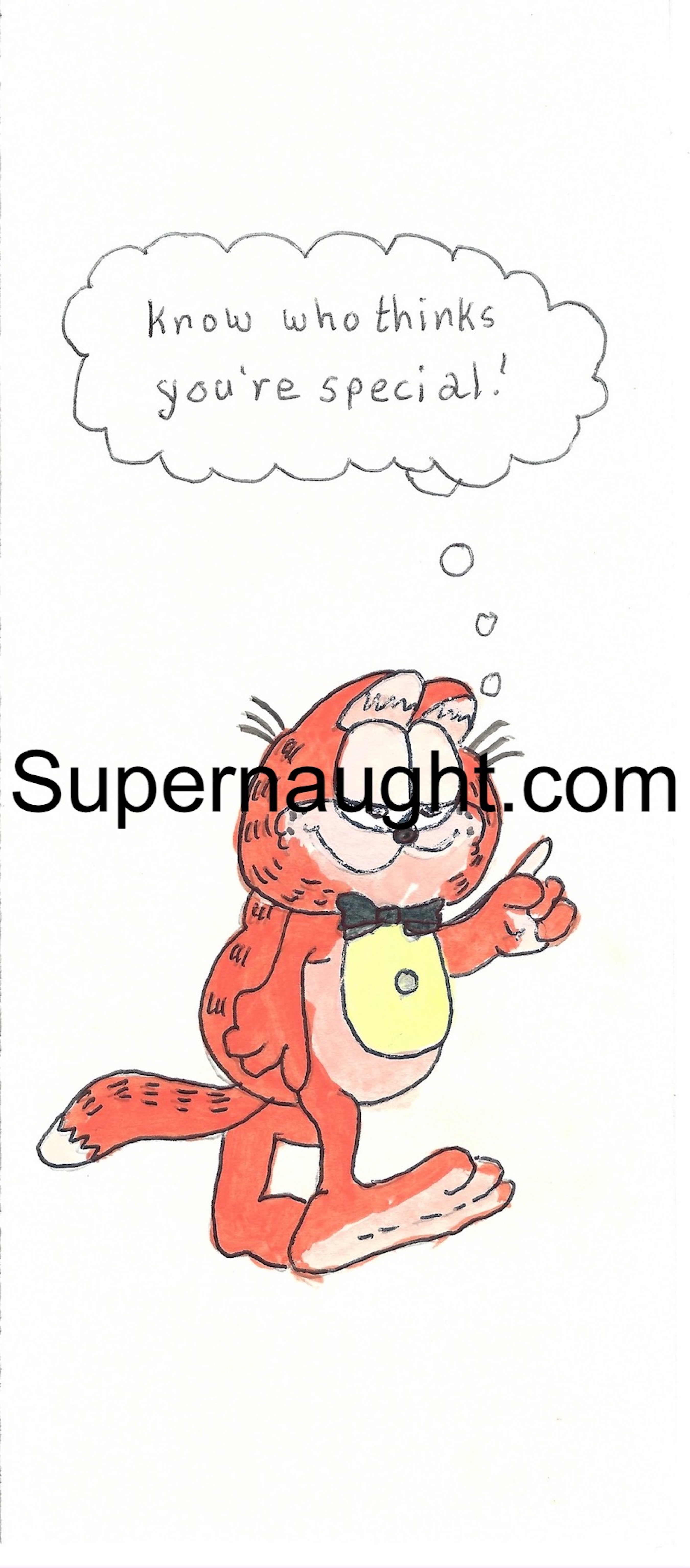 Arch Sloan Garfield Card Signed Artwork