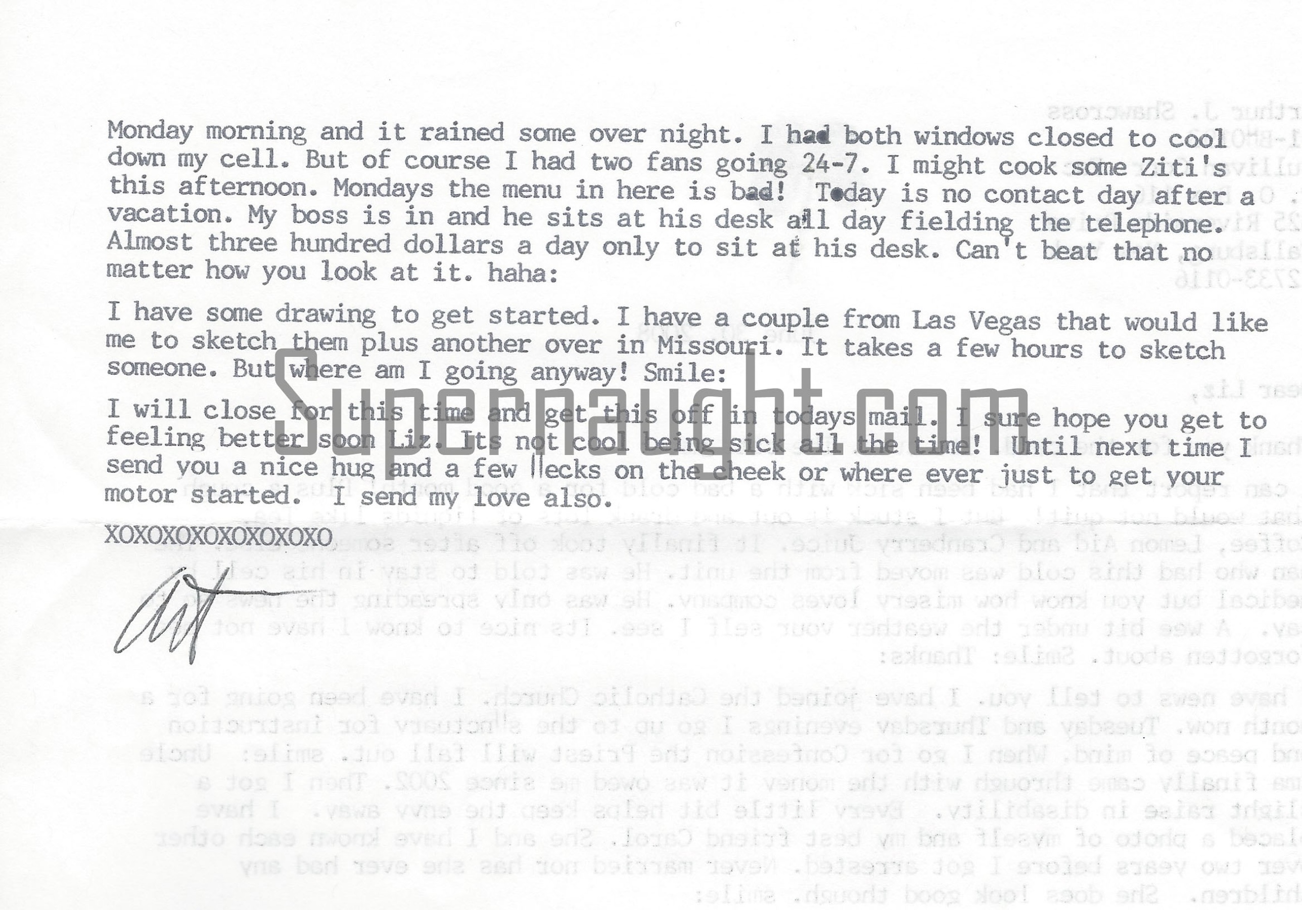 Arthur Shawcross Four Leaf Clover Letter Signed With Envelope Set image 2