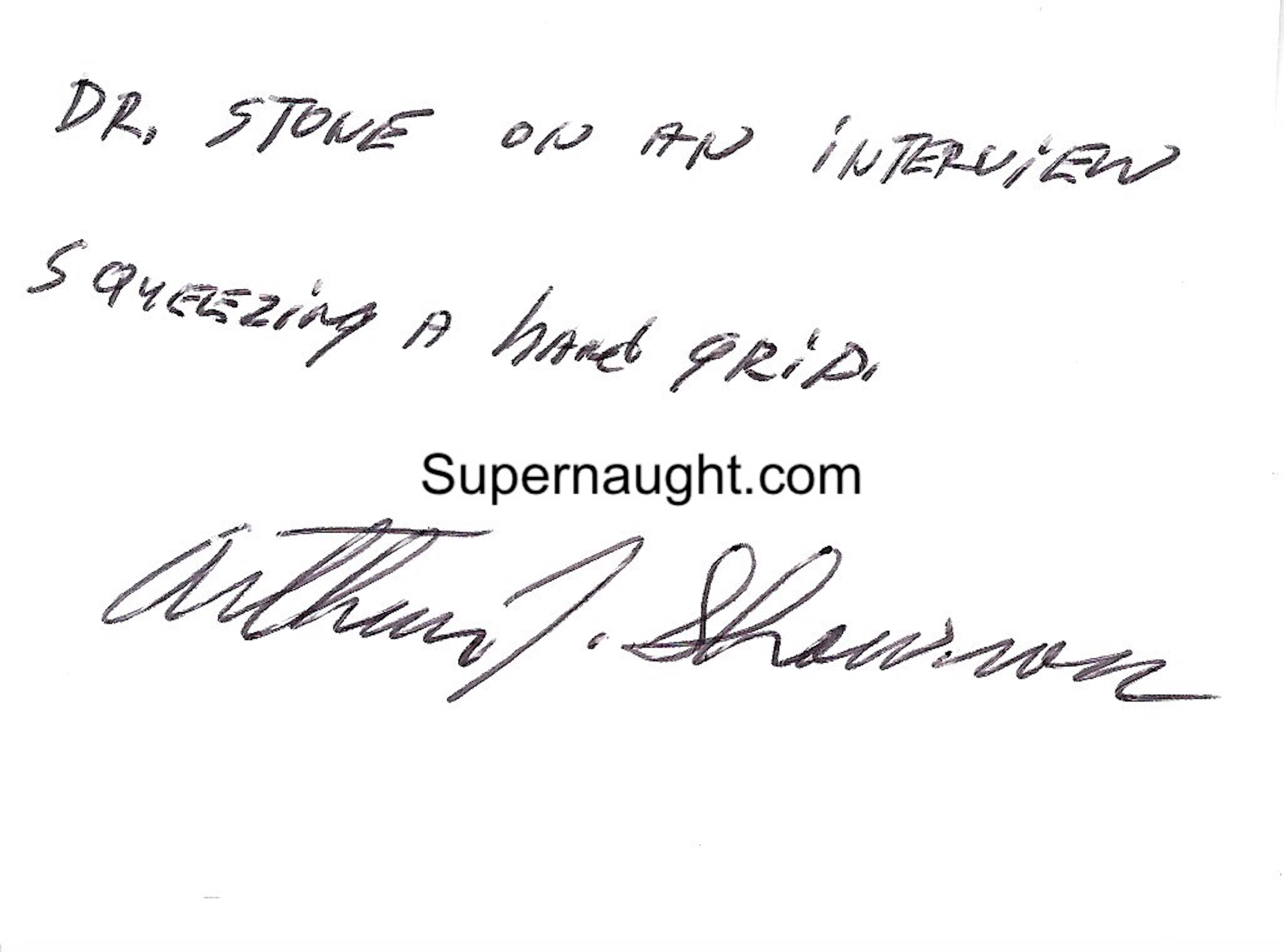 Arthur Shawcross Signed Photo with Dr. Michael Stone image 2