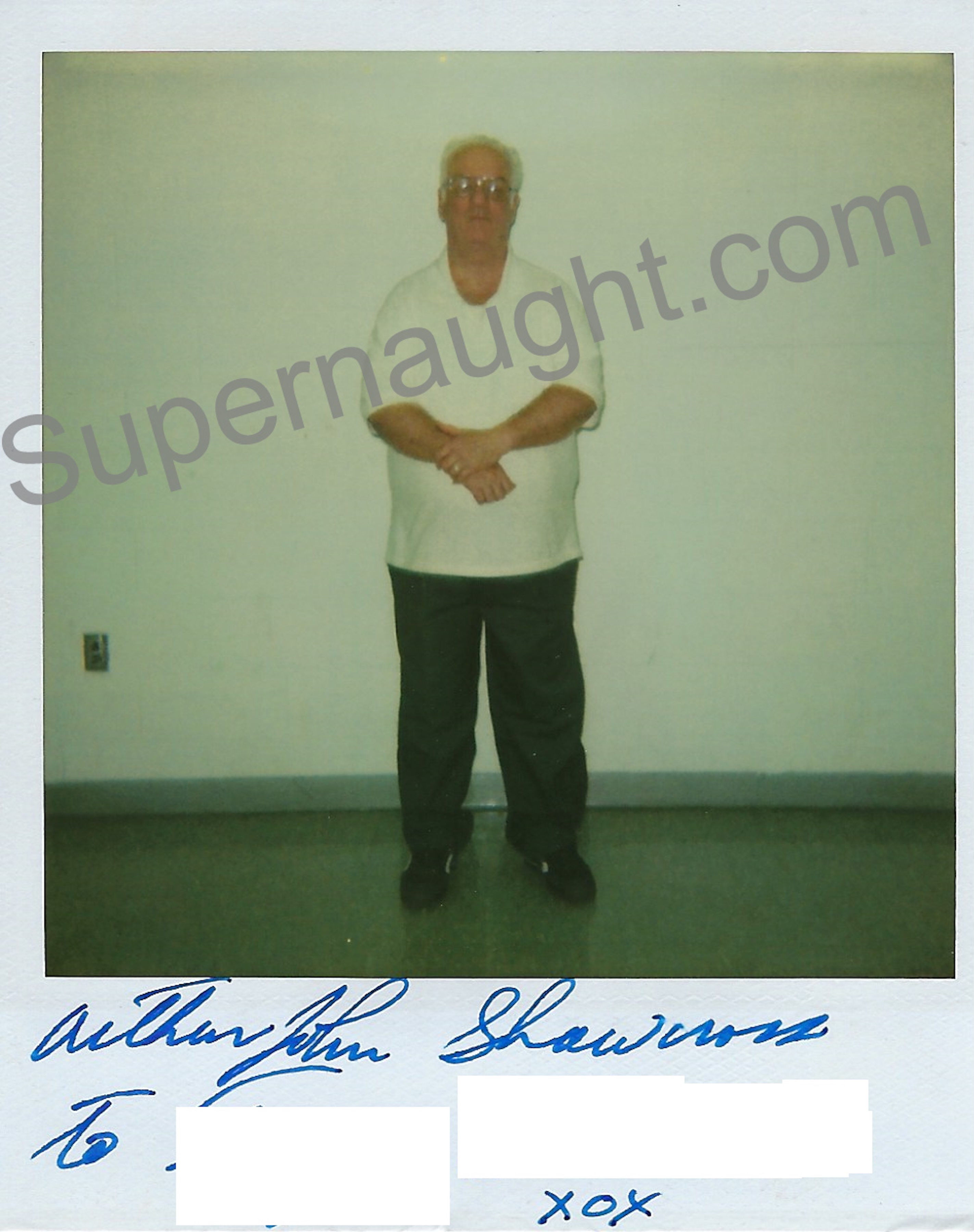 Arthur Shawcross Signed Polaroid