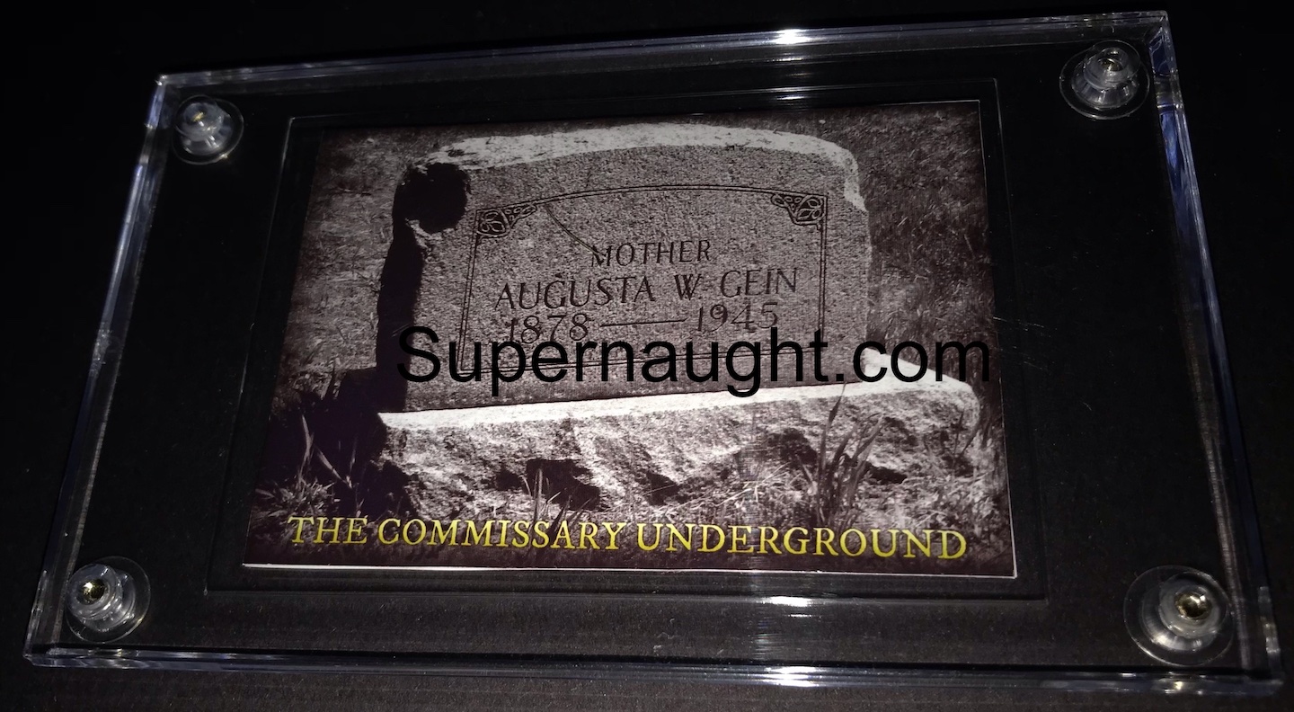 Augusta Gein Grave Soil Collectors Card image 2