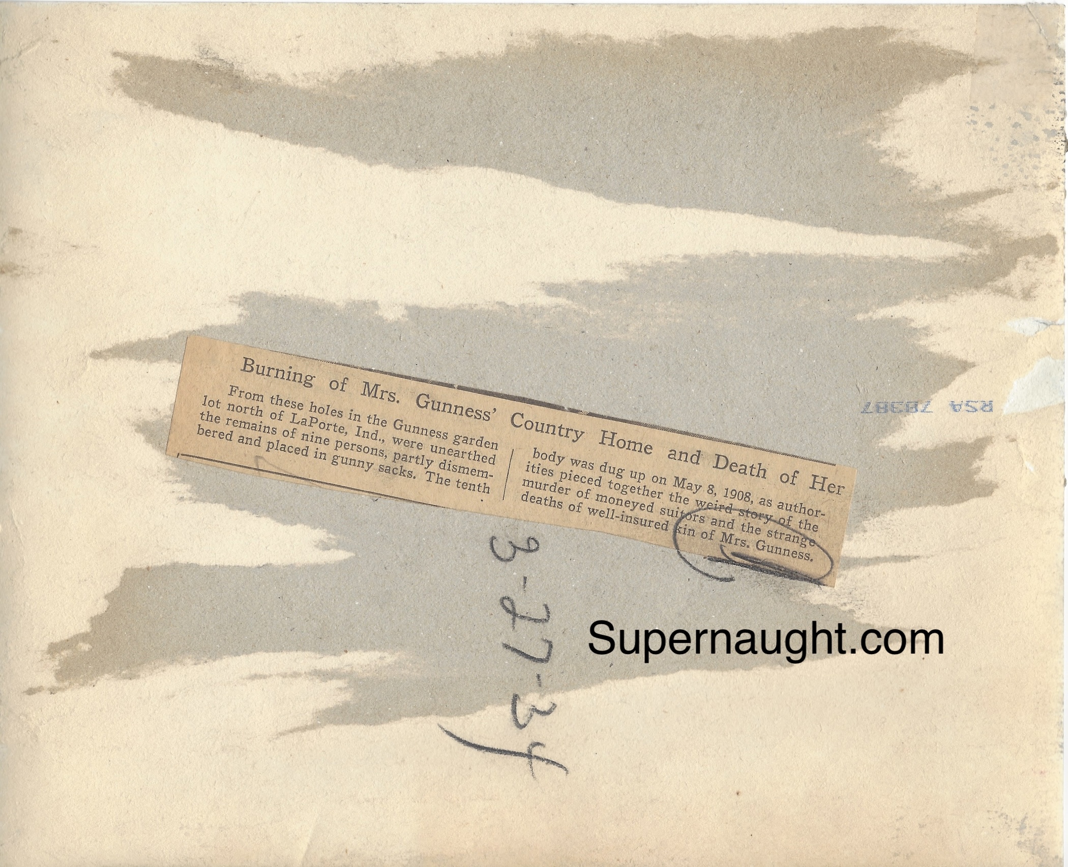 Belle Gunness 1908 Burning of Her Home Press Photo image 2