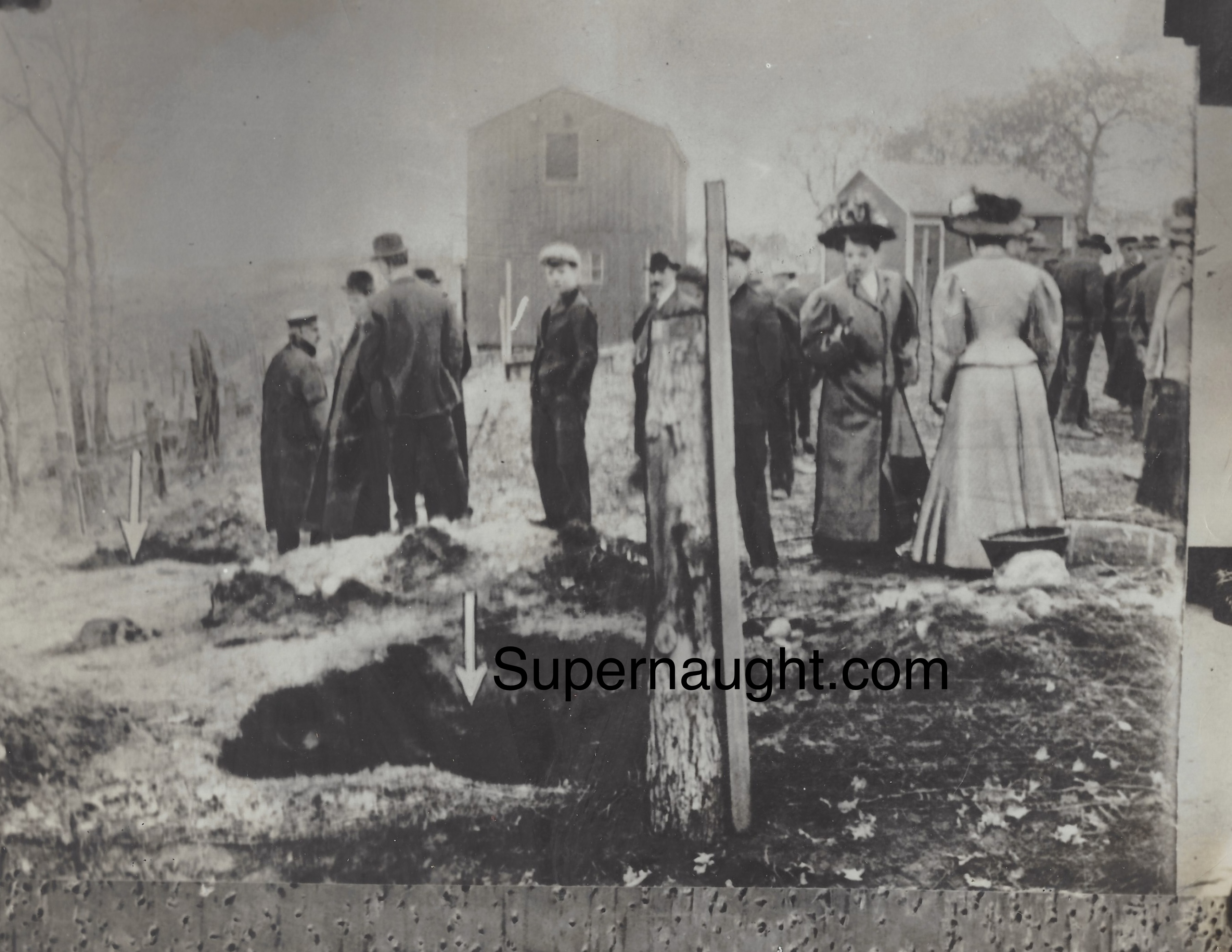 Belle Gunness 1908 Burning of Her Home Press Photo